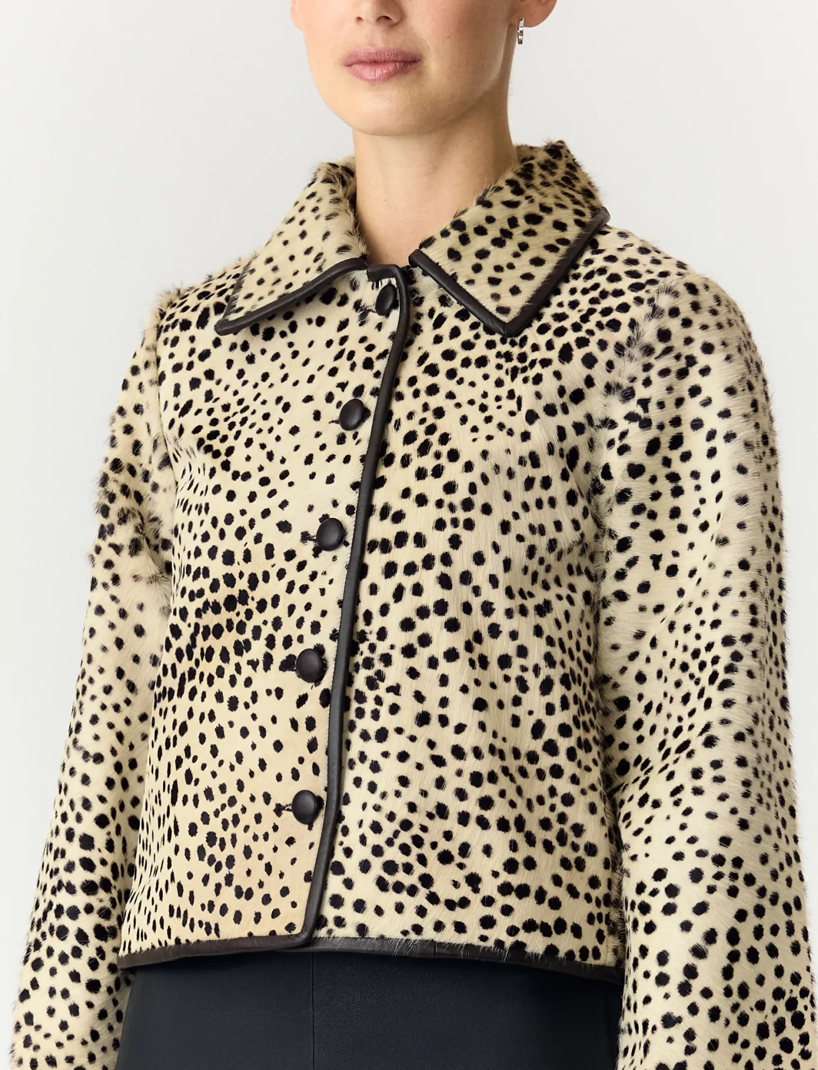 YAS - YASCHEEMI LS LEATHER JACKET - D2D - sea pearl - 5