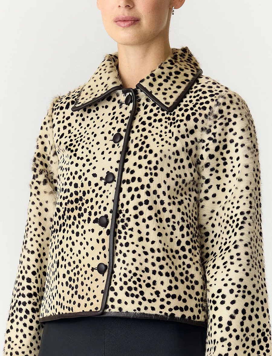 YAS - YASCHEEMI LS LEATHER JACKET - D2D - sea pearl - 5