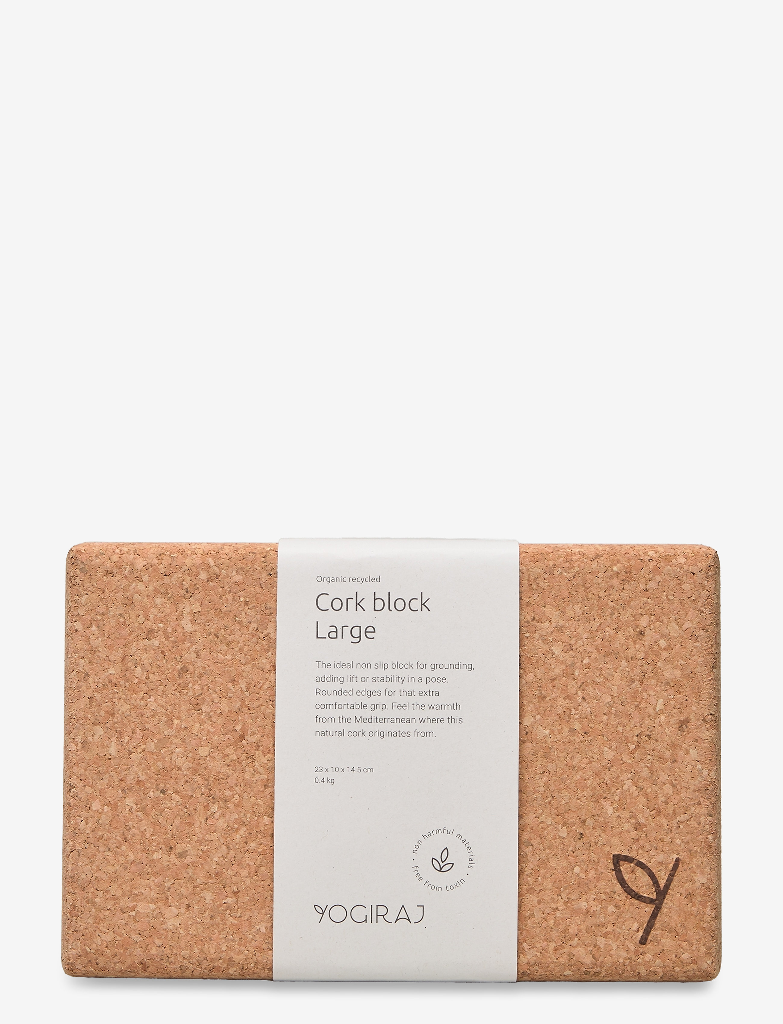 Yogiraj Cork Block, Large, One Size, Yoga Equipment, Beige - Blocks And Straps, Frauen