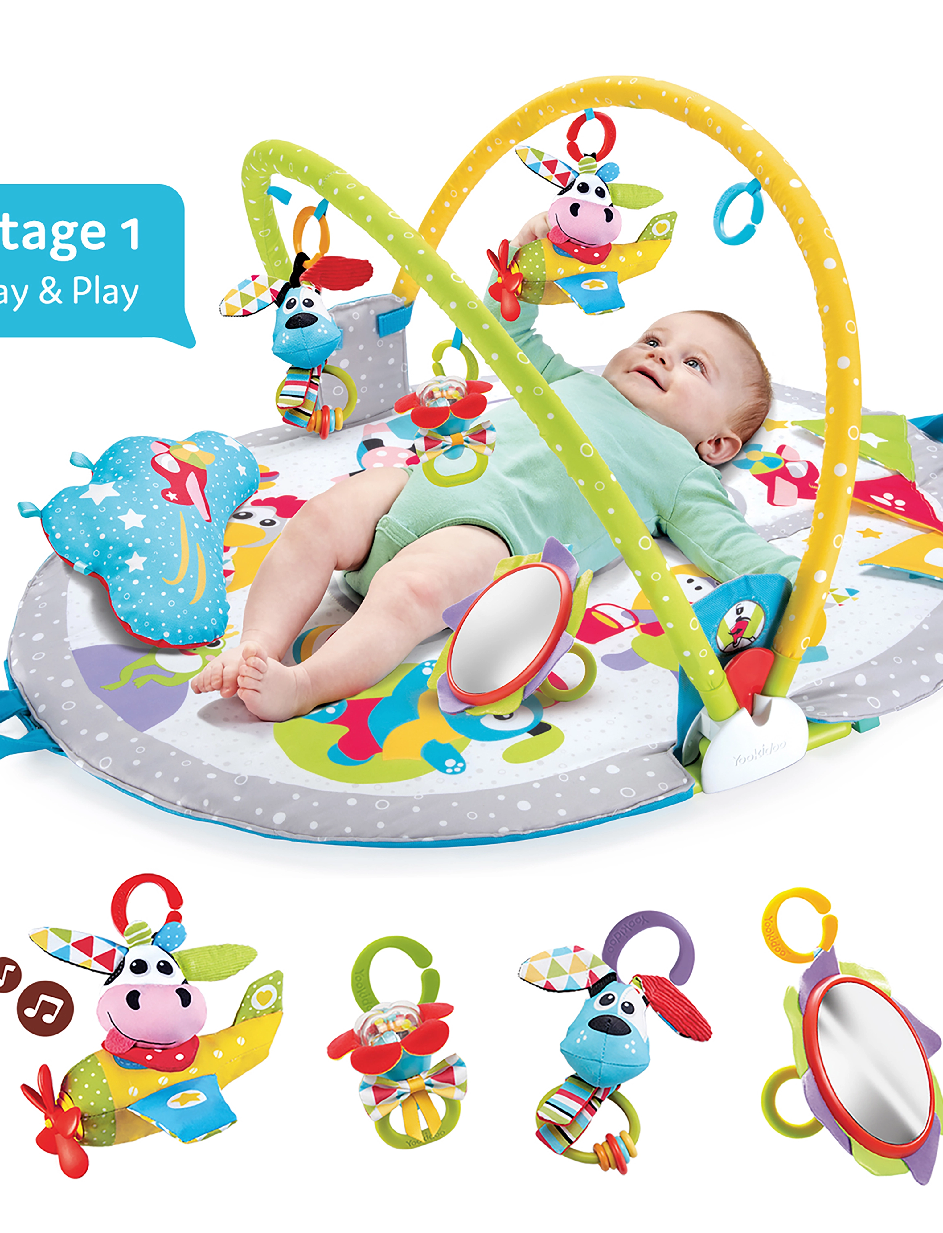 Yookidoo - Gymotion Lay to Sit-Up Play - multicolor - 2