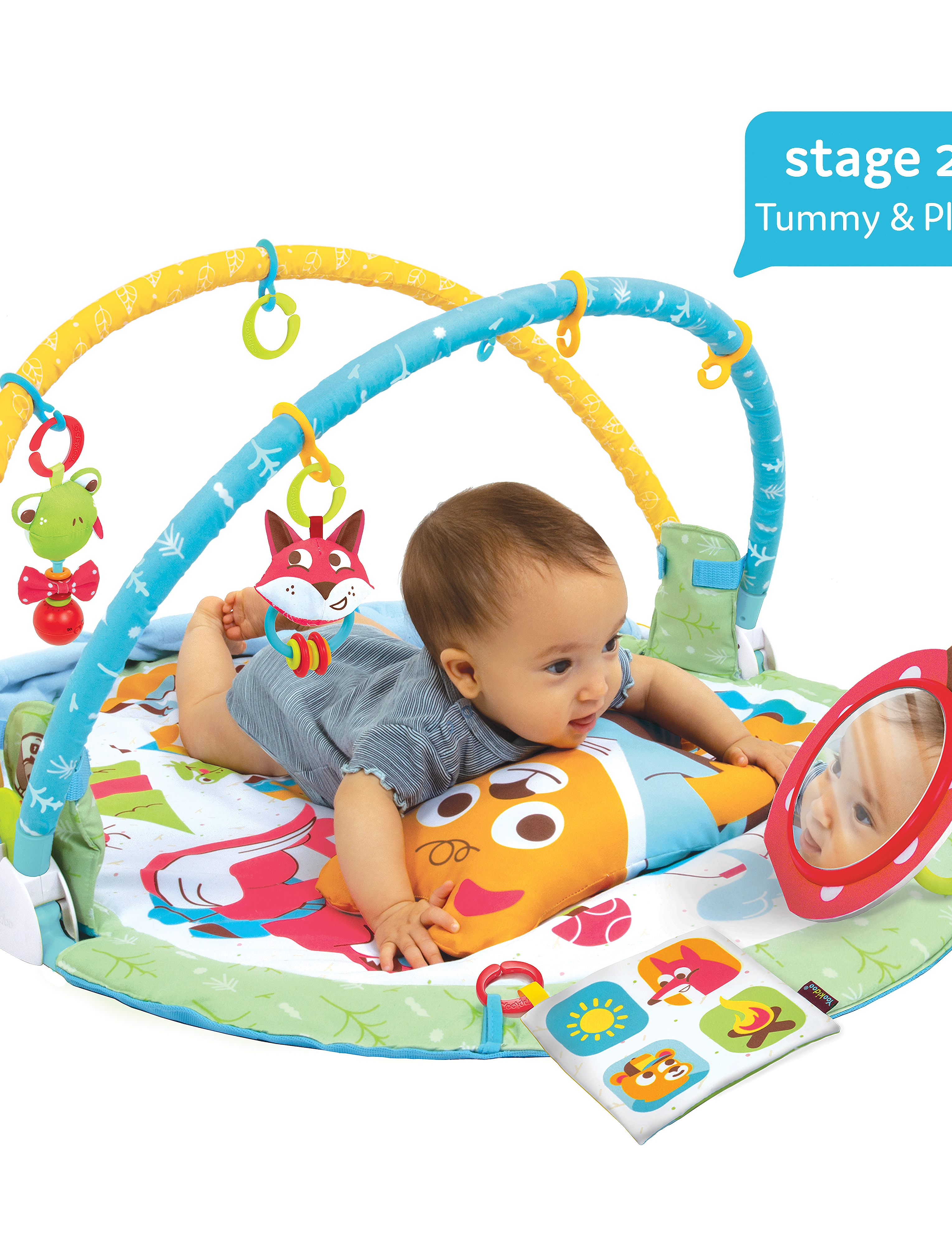 Yookidoo - Gymotion Play 'N' Nap - aktivitetscentre - multicolor - 4