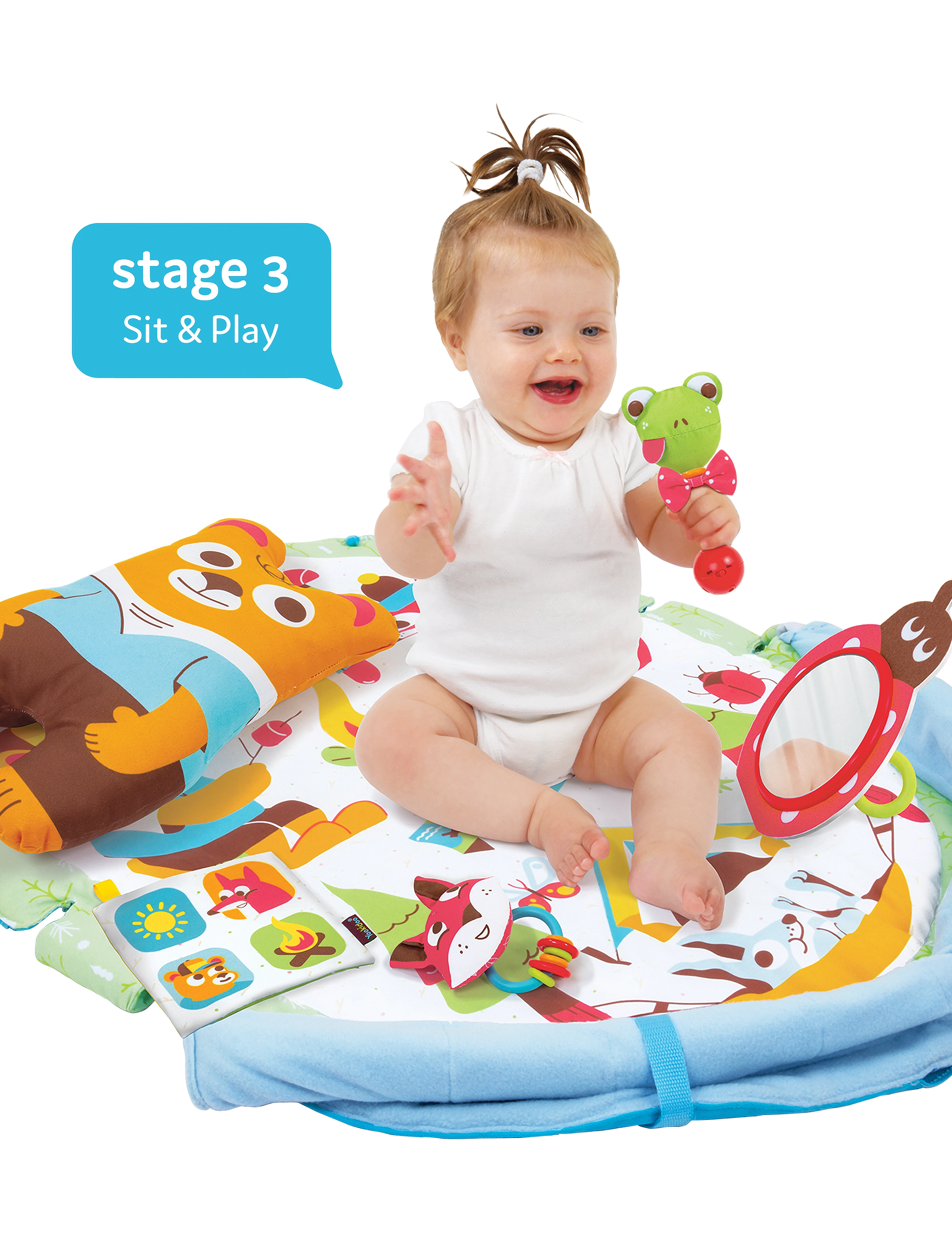 Yookidoo - Gymotion Play 'N' Nap - aktivitetscentre - multicolor - 5