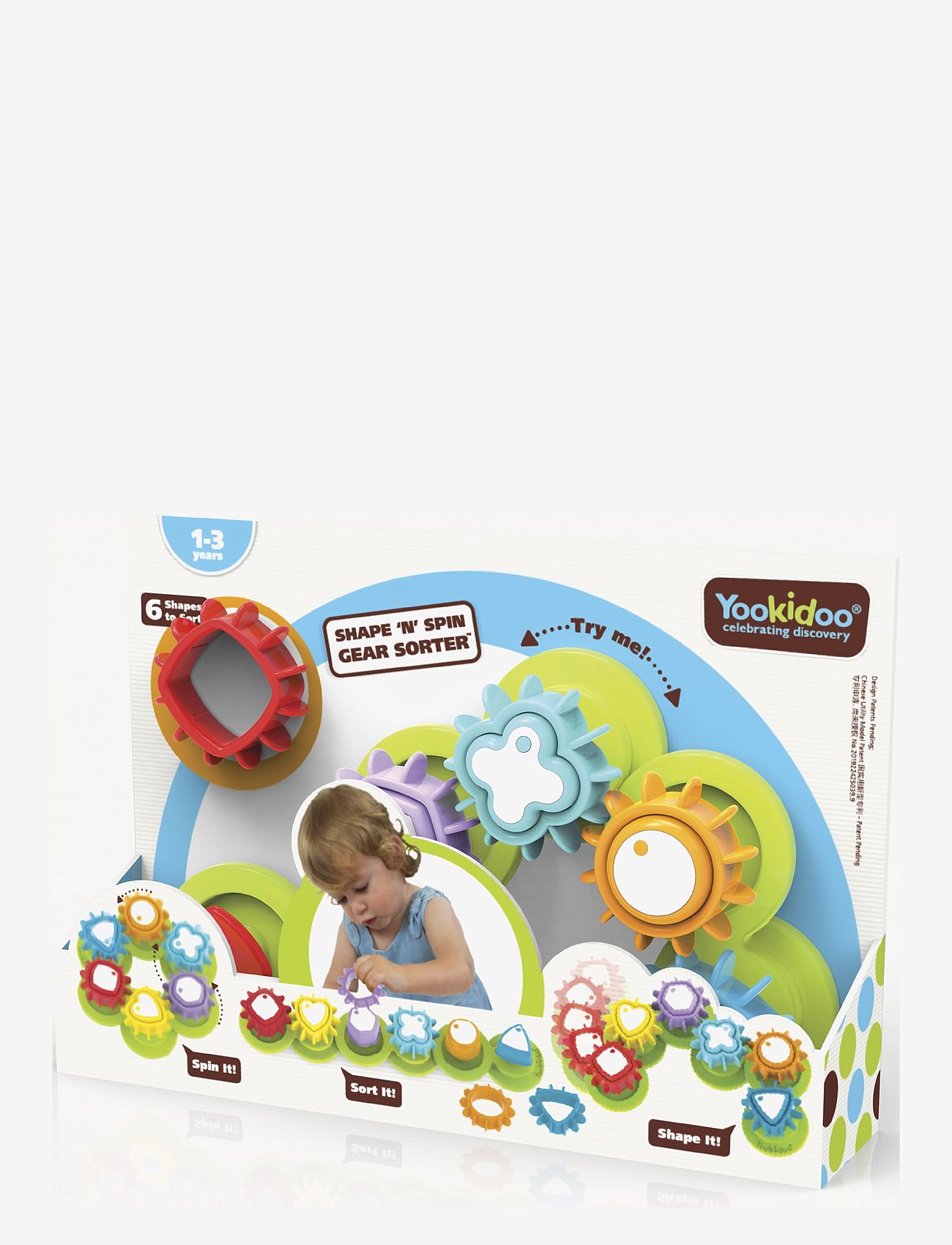 Yookidoo - Shape 'N' Spin Gear Sorter - multicolor - 3