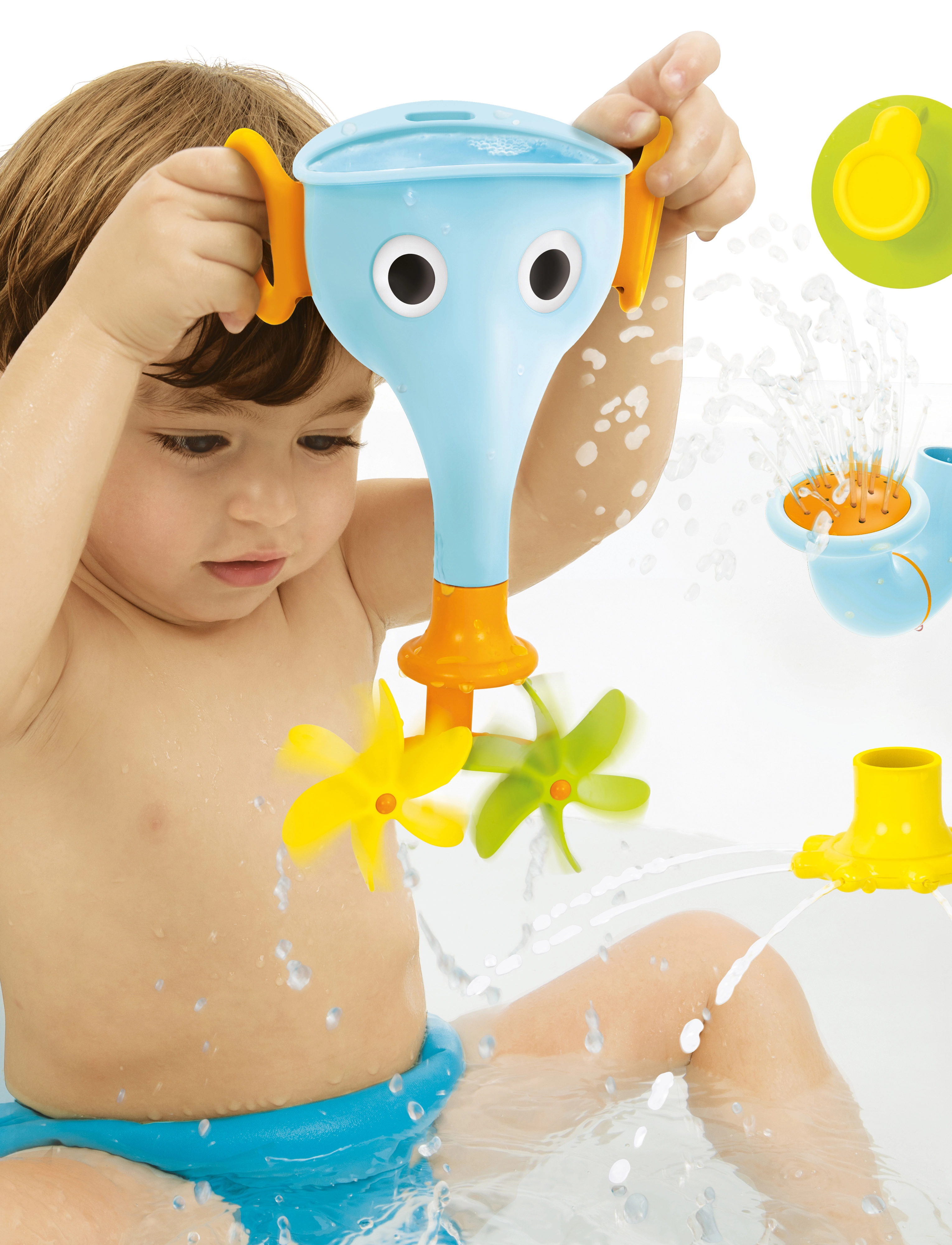 Yookidoo Funelefun Fill 'N' Sprinkle, One Size, Multi/patterned, Bath & Water Legetøj > Bath Legetøj, Børn