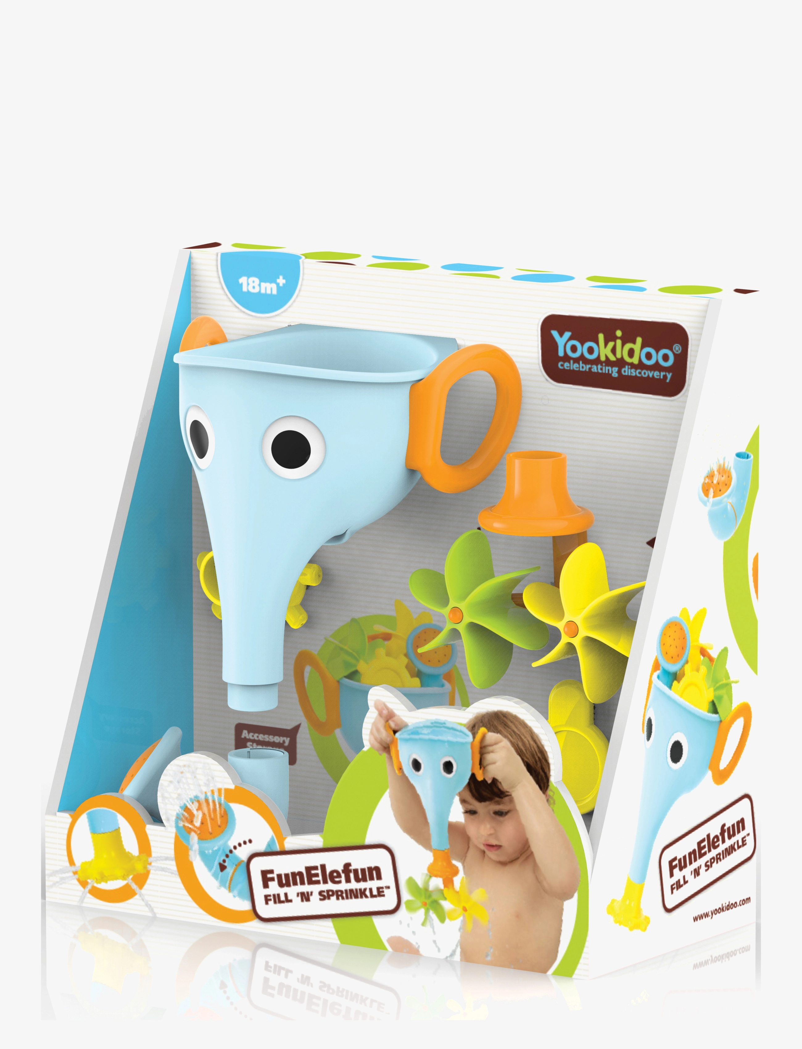 Yookidoo - FunEleFun Fill 'N' Sprinkle - badeleker - blue - 3