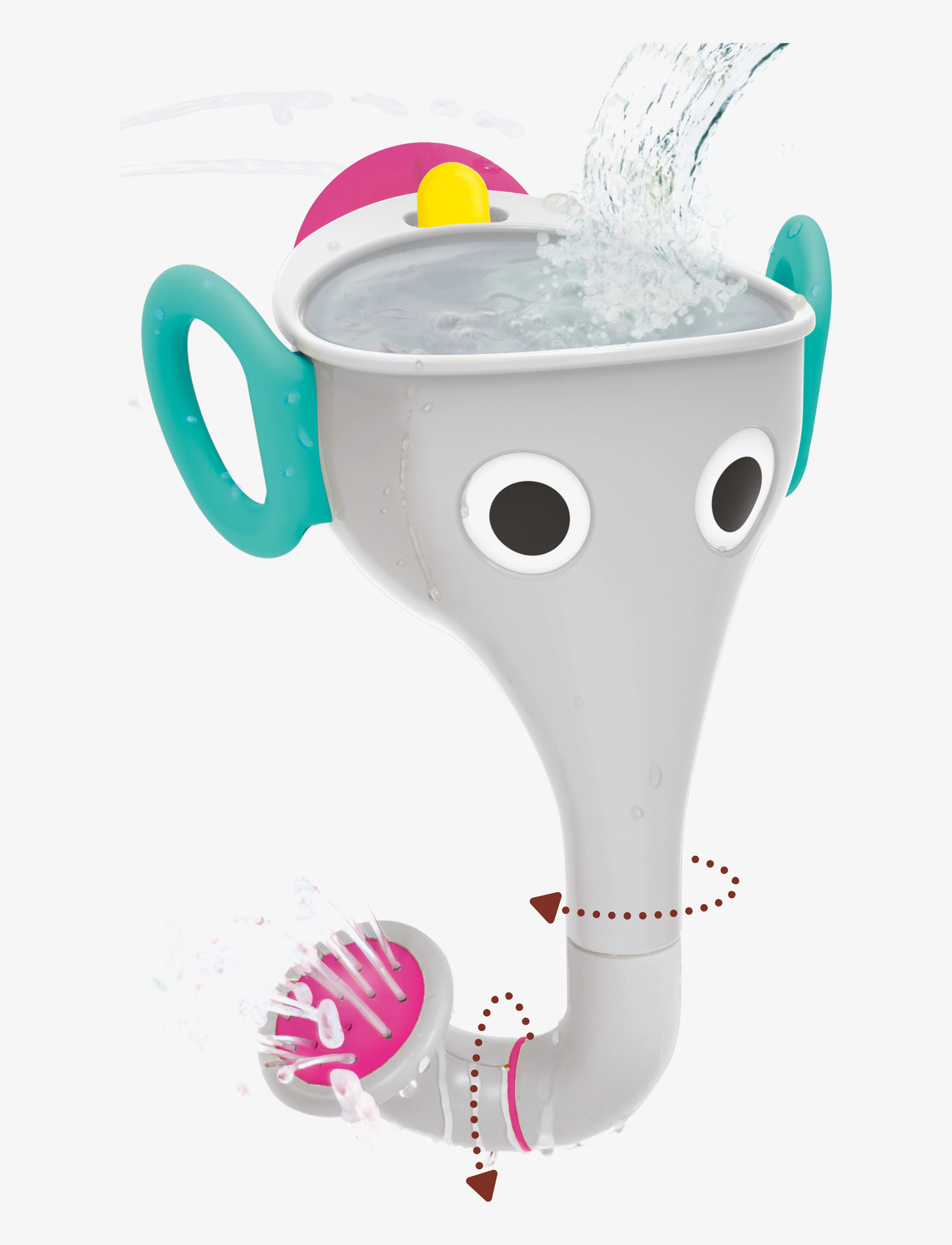 Yookidoo FunEleFun Fill 'N' Sprinkle - Badelegetøj - GREY / grey