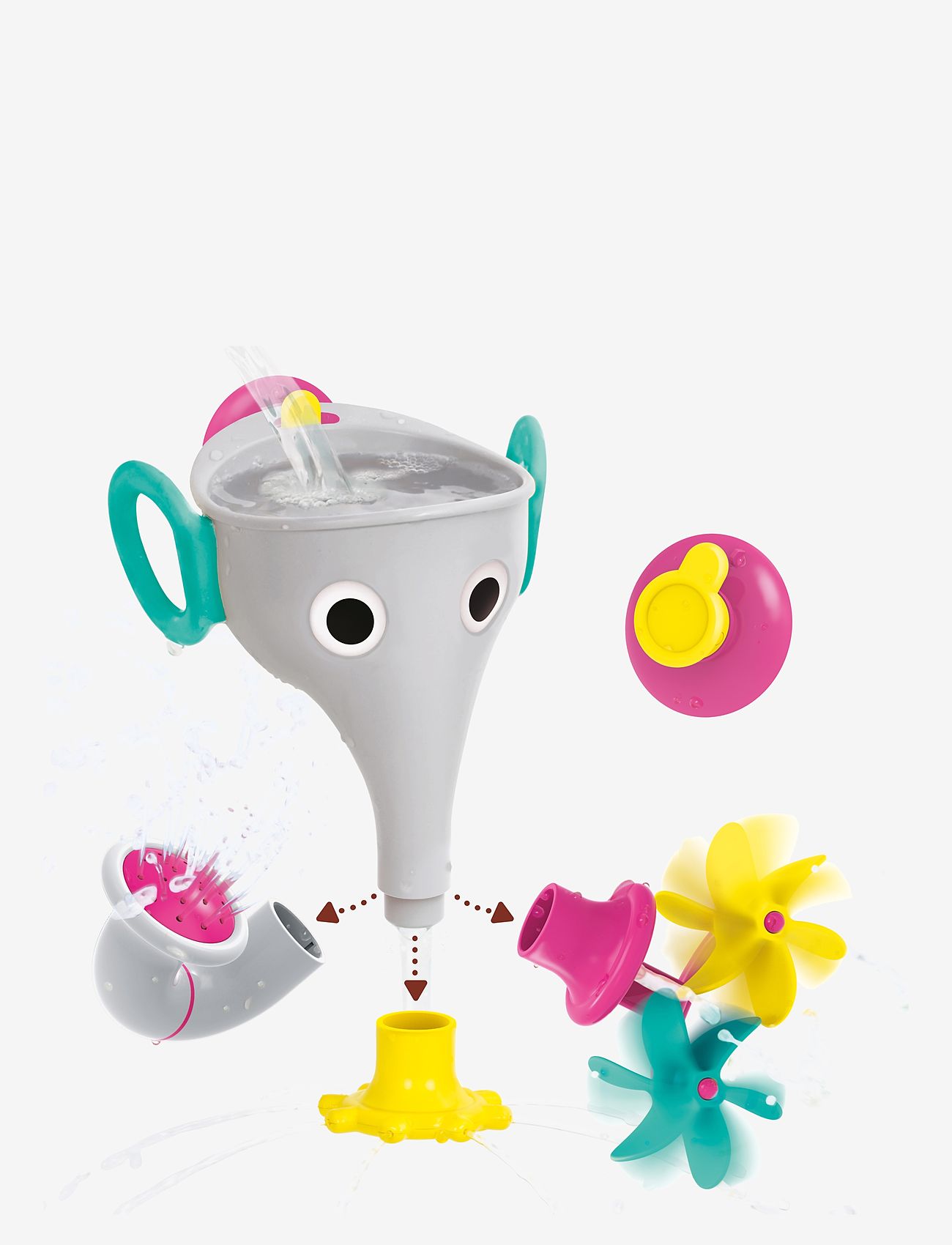 Yookidoo - FunEleFun Fill 'N' Sprinkle - badleksaker - grey - 2