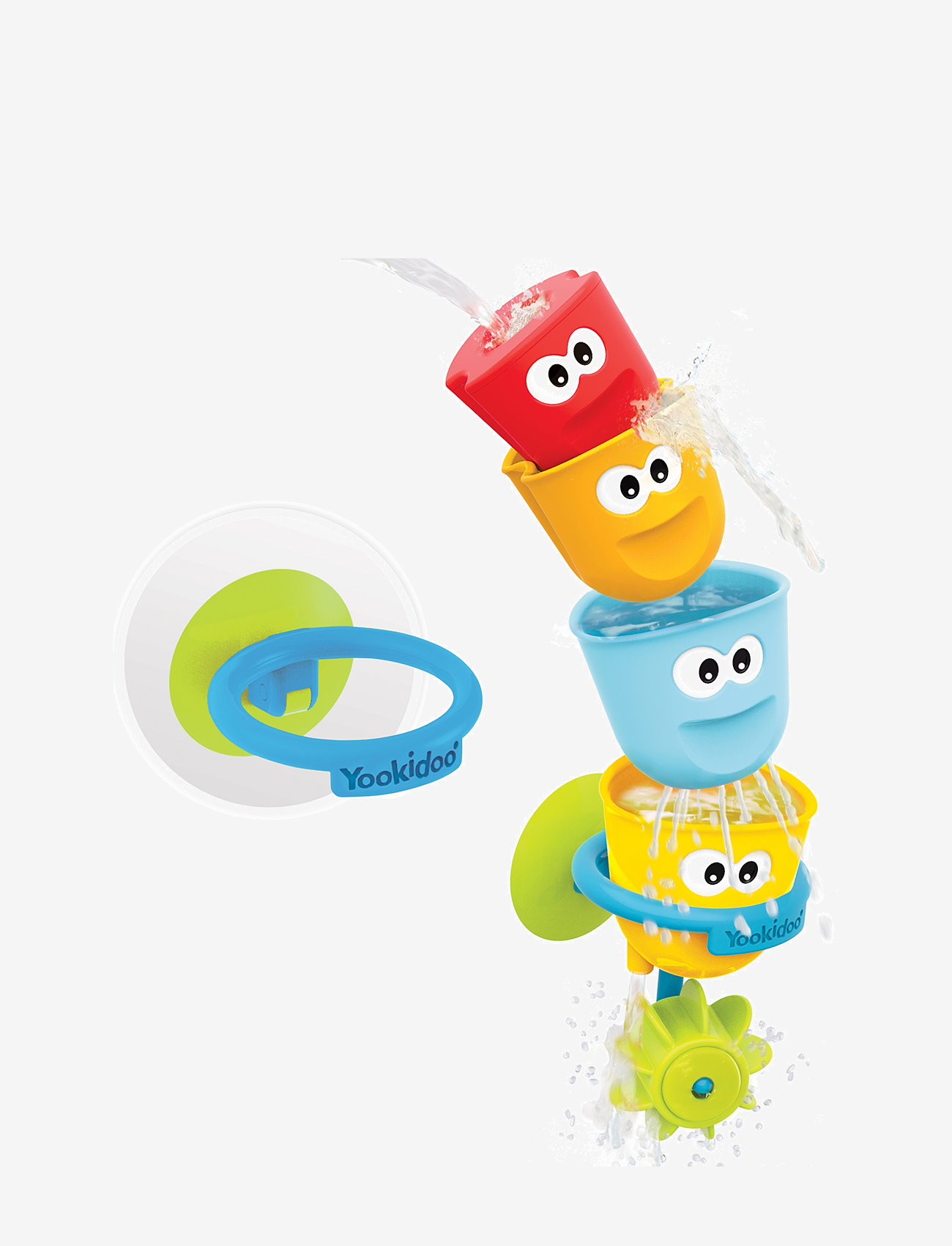 Yookidoo - Fill 'N' Spill Action Cups - badleksaker - multicolor - 2
