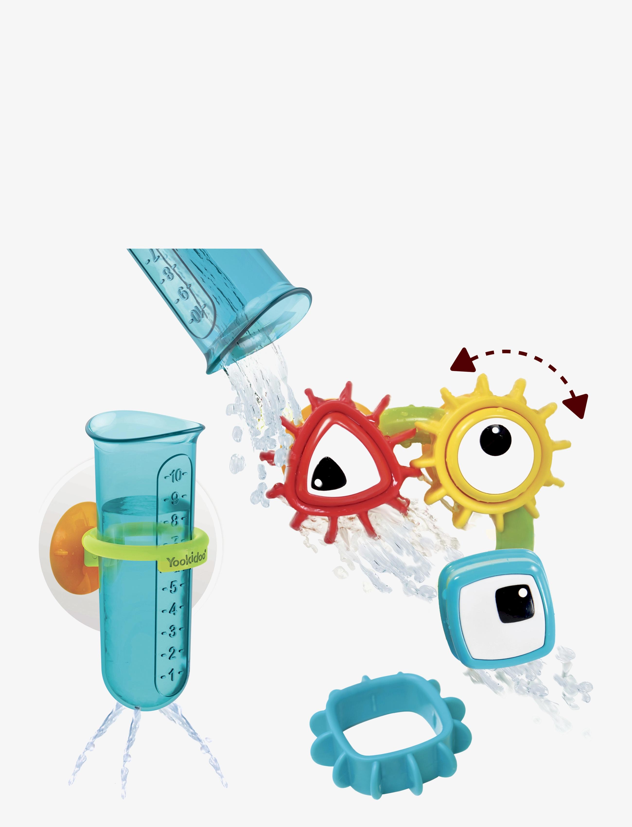 Yookidoo Spin 'N' Sort Water Gear - 4 for 3 - MULTICOLOR / multi