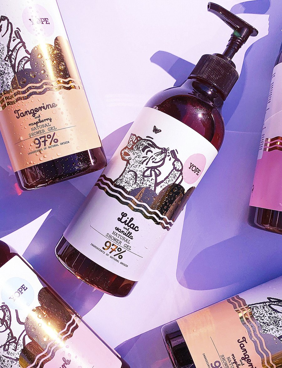 YOPE - YOPE Shower Gel Lilac and Vanilla PAO 400ml - duschgel & duscholjor - lilac and vanilla - 0