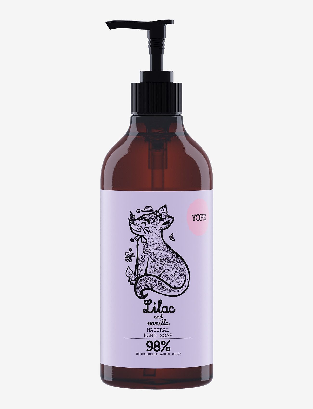 YOPE YOPE Hand Soap Lilac and Vanilla PAO 500ml - Sæber & Håndcremer - LILAC AND VANILLA / clear