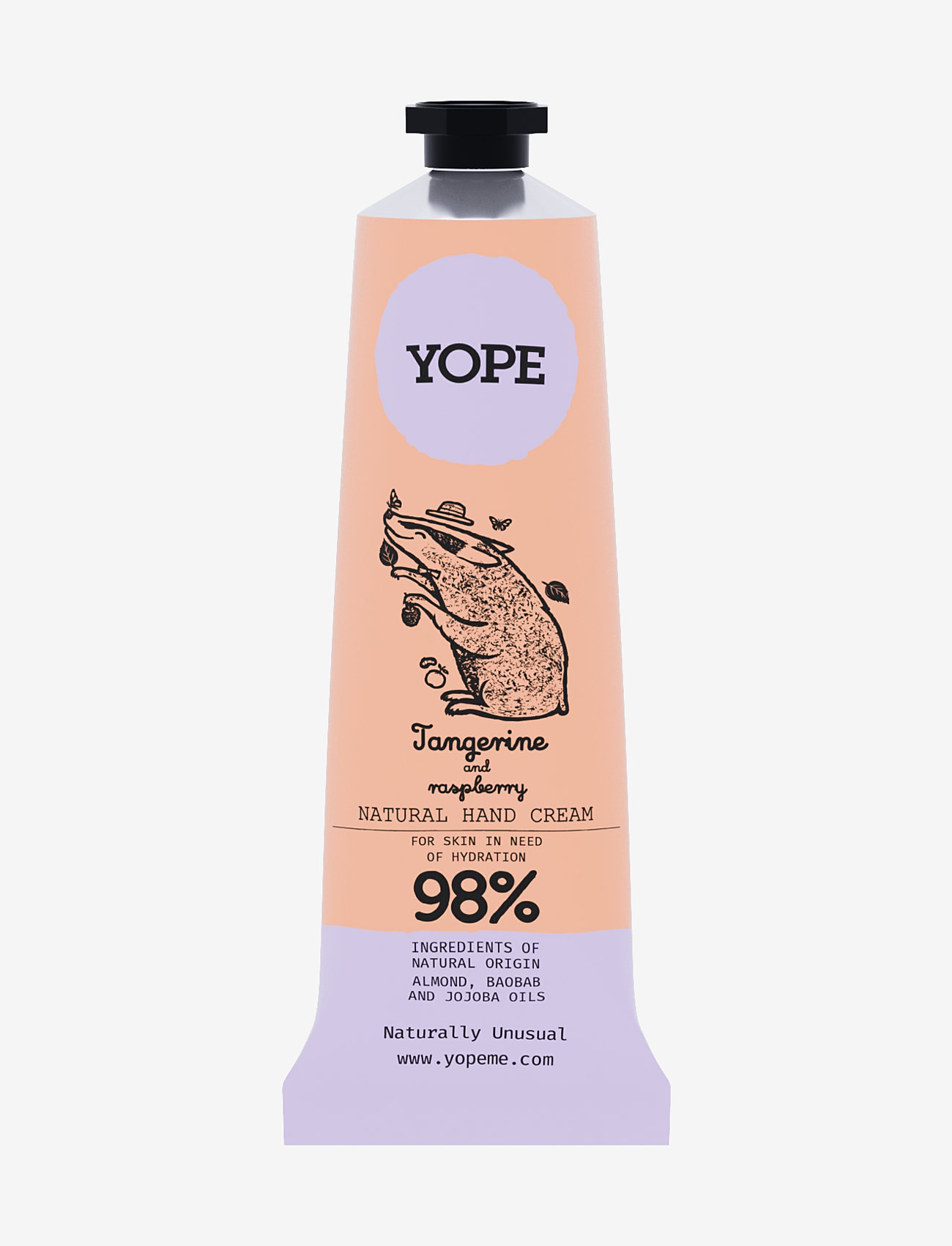 YOPE YOPE Hand Cream Tangerine and Raspberry PAO 50ml - Hudpleje - TANGERINE AND RASPBERRY / clear