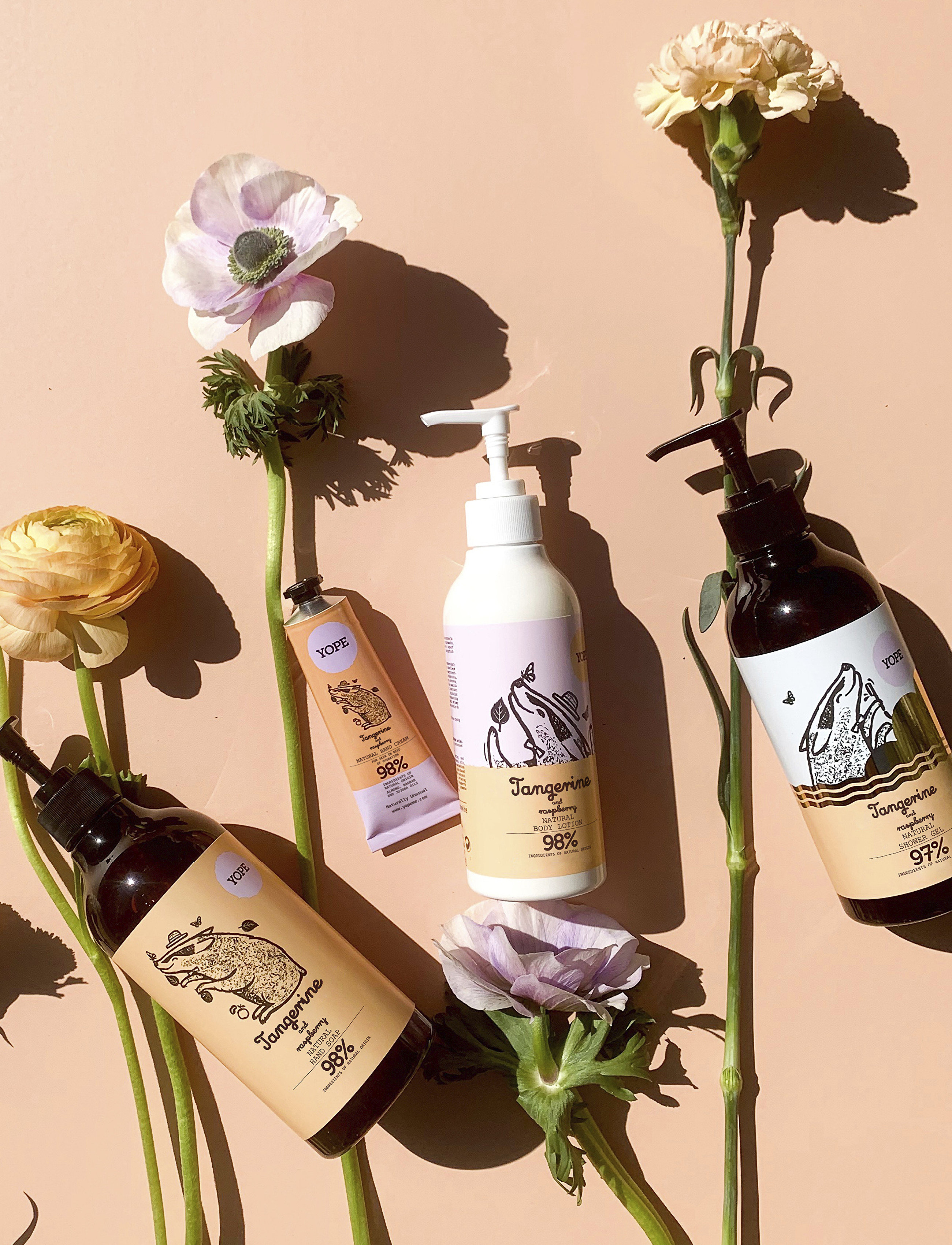 YOPE - YOPE Hand Cream Tangerine and Raspberry PAO 50ml - käsivoiteet - tangerine and raspberry - 2