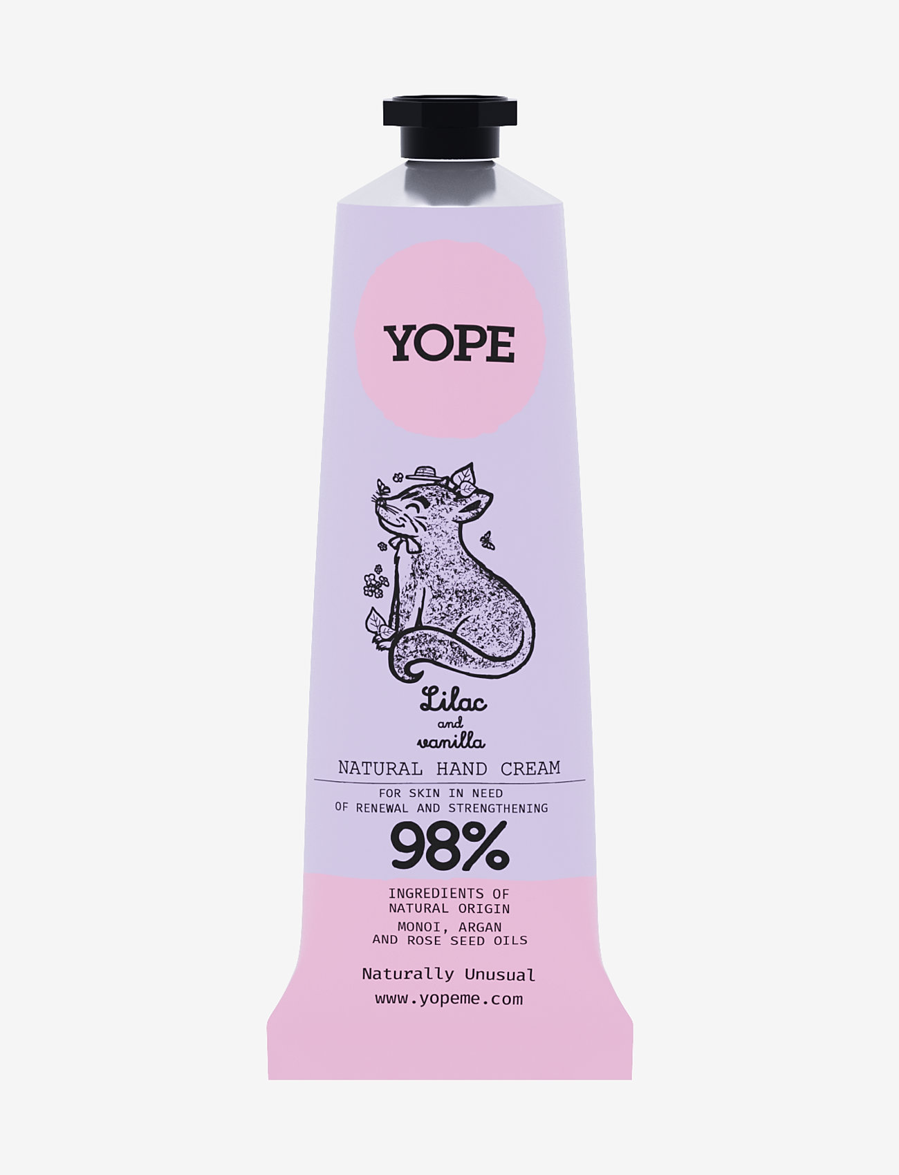 YOPE Hand Cream Lilac And Vanilla Pao 50Ml, Hand Creme, Nude, Str: 50 ml