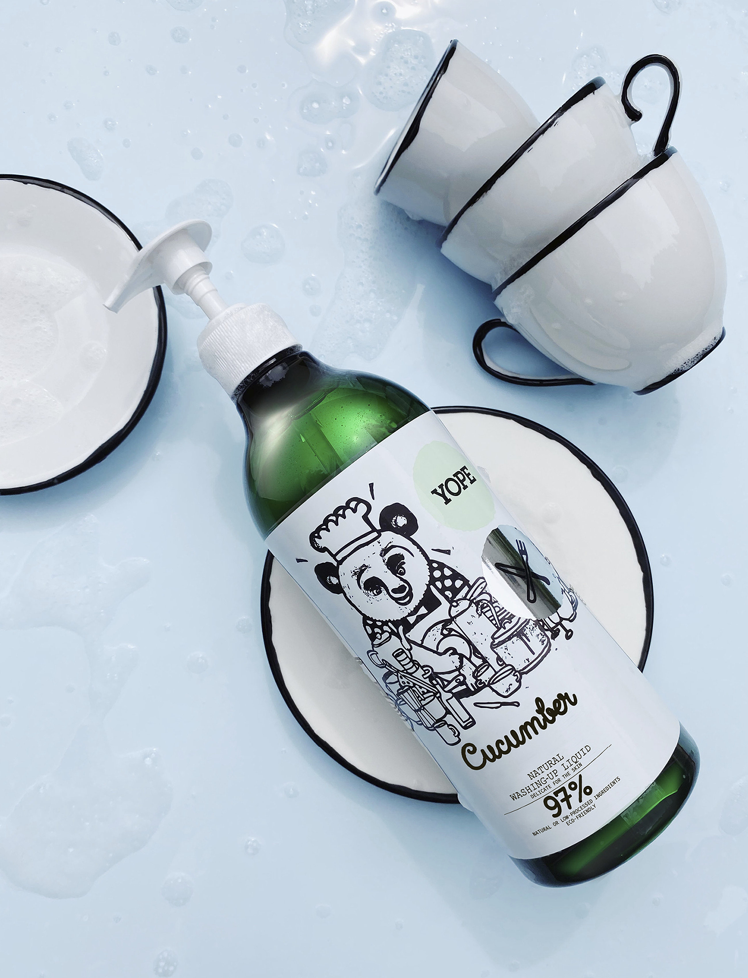 YOPE Yope Natural Washing-Up Liquid Cucumber, 750 ml, Nude, Hjem > Rengøringsprodukter, Dame