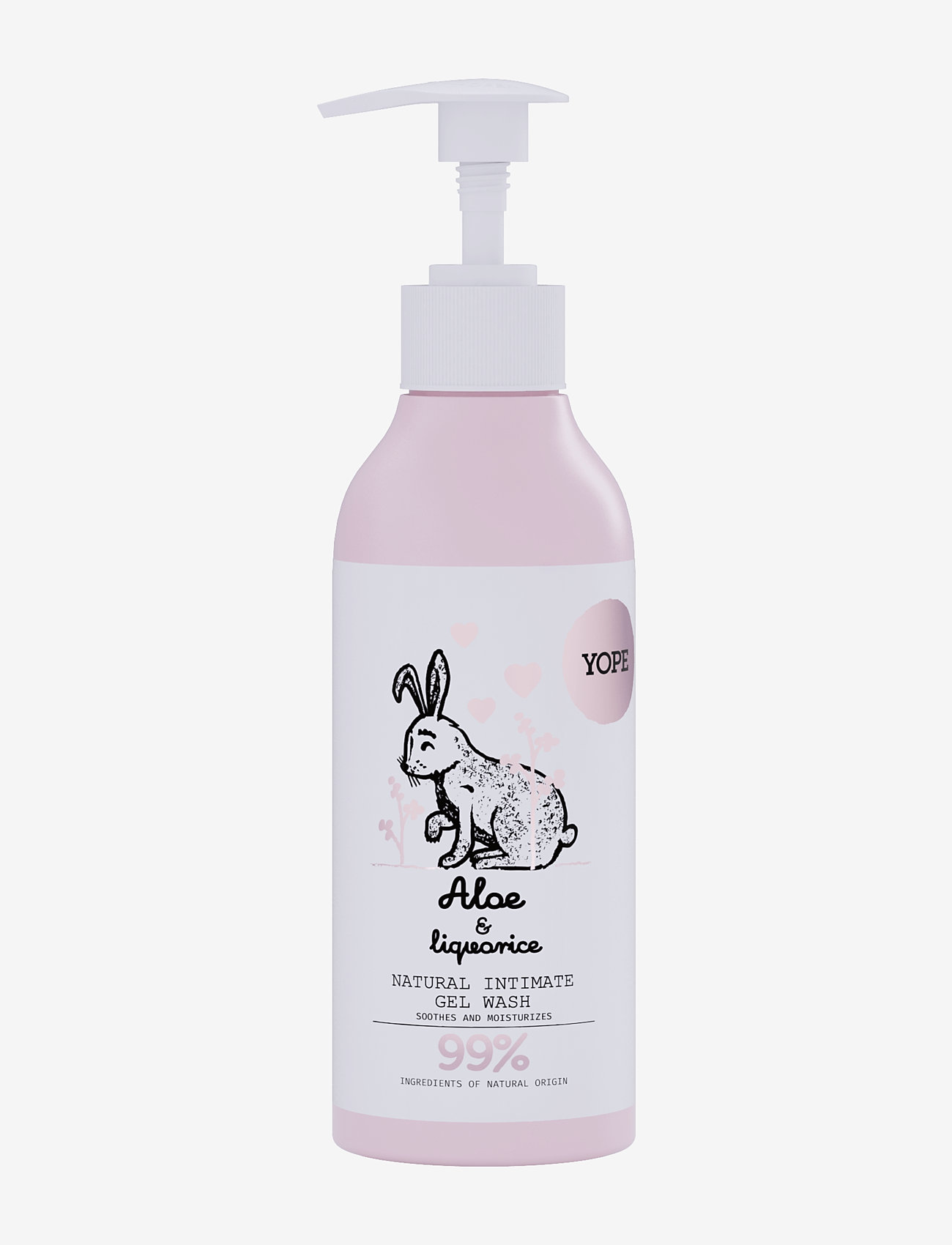 YOPE YOPE Natural Intimate Wash Aloe & Liquorice 300ml - Helse & Velvære - ALOE & LIQUORICE / clear