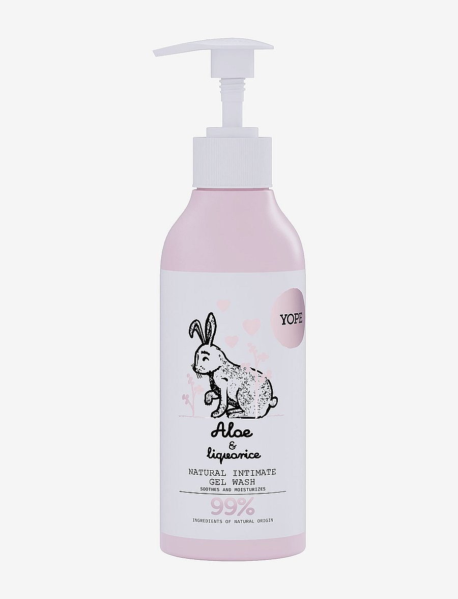 YOPE - YOPE Natural Intimate Wash Aloe & Liquorice 300ml - intimtvätt - aloe & liquorice - 1