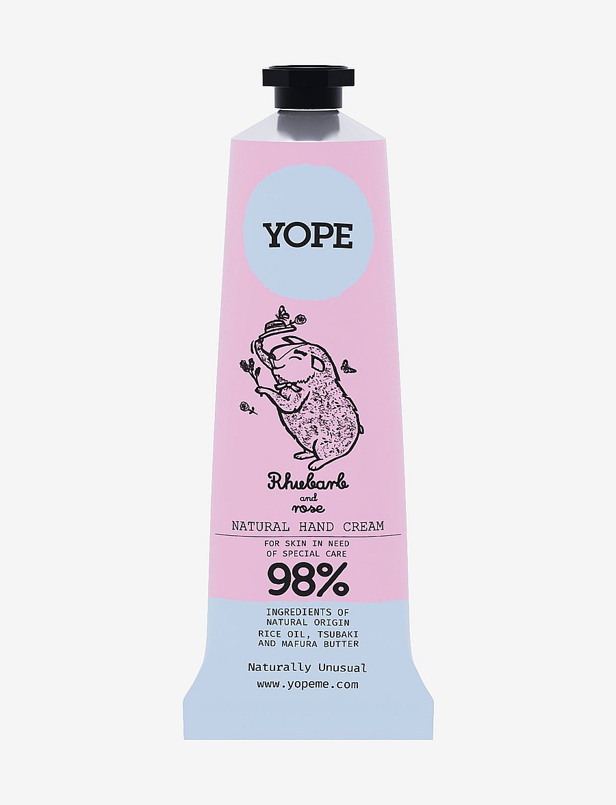 YOPE - YOPE Hand Cream Rhubarb and Rose - handkräm - rhubarb and rose - 1