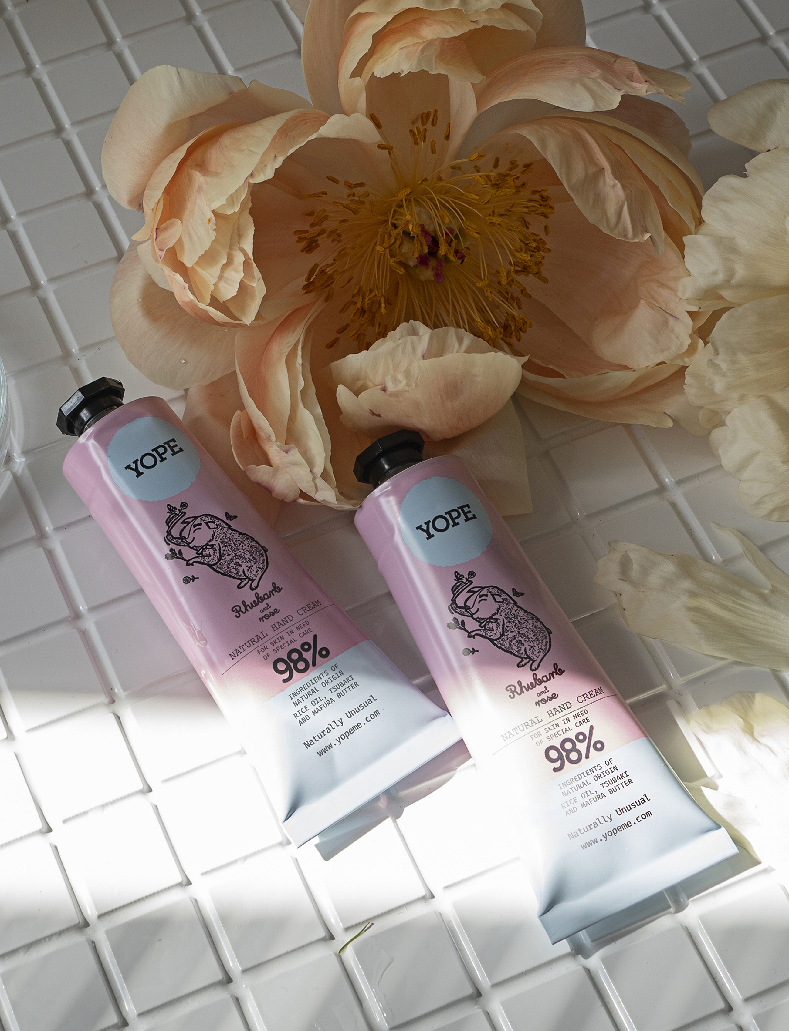 YOPE - YOPE Hand Cream Rhubarb and Rose - håndcremer - rhubarb and rose - 3