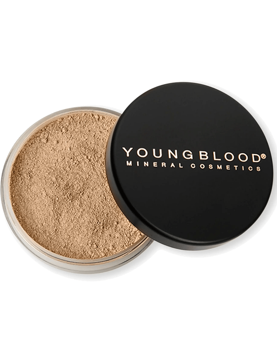 Youngblood Mineral Cosmetics - YB Loose Mineral Foundation - bliv klar til date night - honey - 1