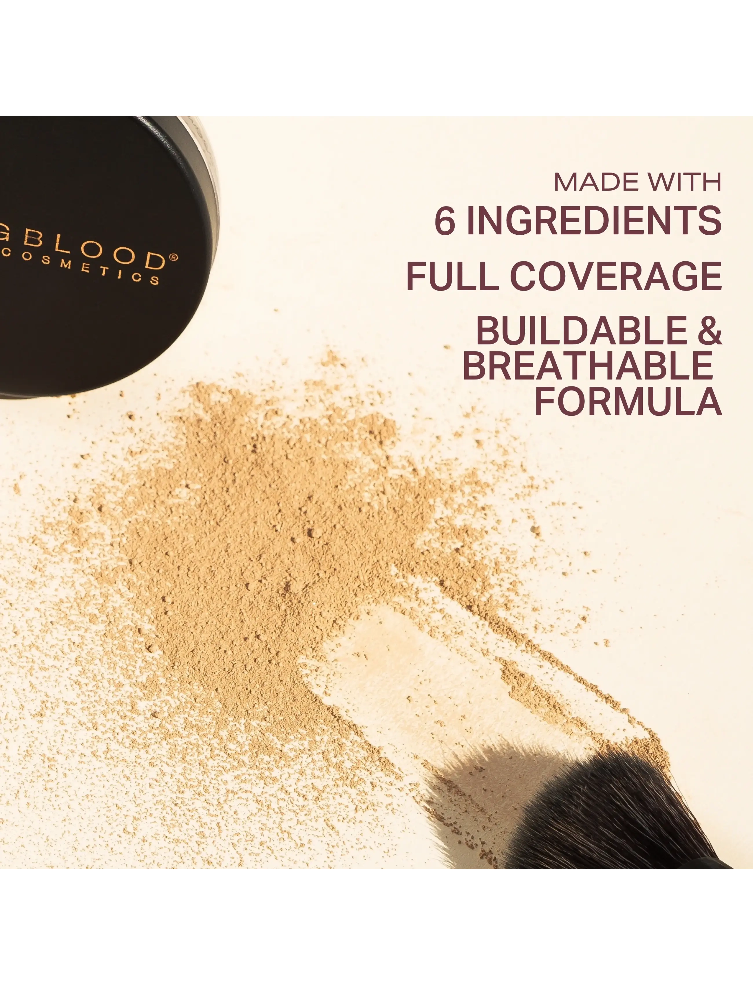 Youngblood Mineral Cosmetics - YB Loose Mineral Foundation - bliv klar til date night - toffee - 2