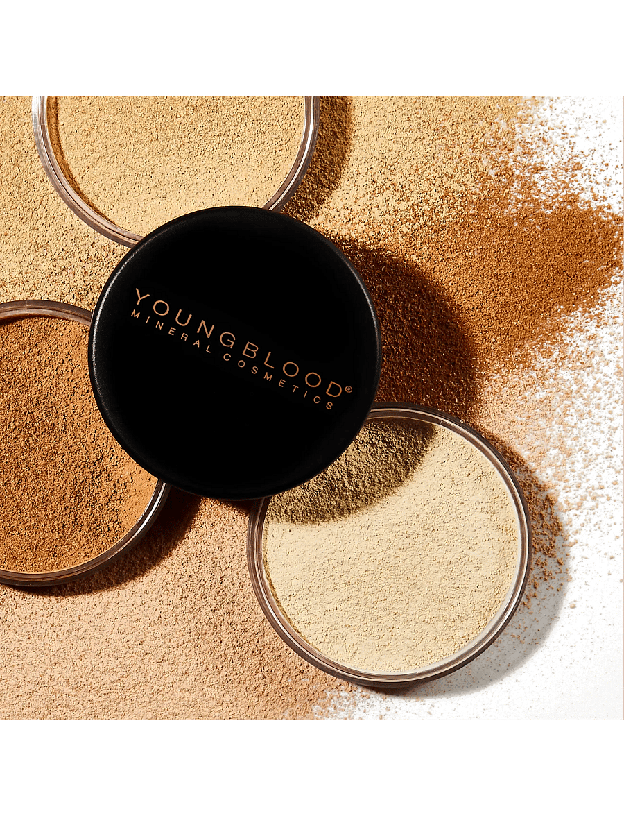 Youngblood Mineral Cosmetics - YB Loose Mineral Foundation - bliv klar til date night - tawnee - 1