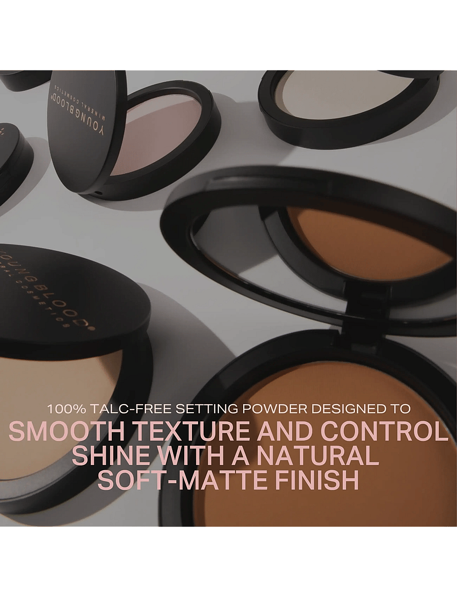 Youngblood Mineral Cosmetics - YB Pressed Mineral Rice Setting Powder - bliv klar til date night - medium - 2