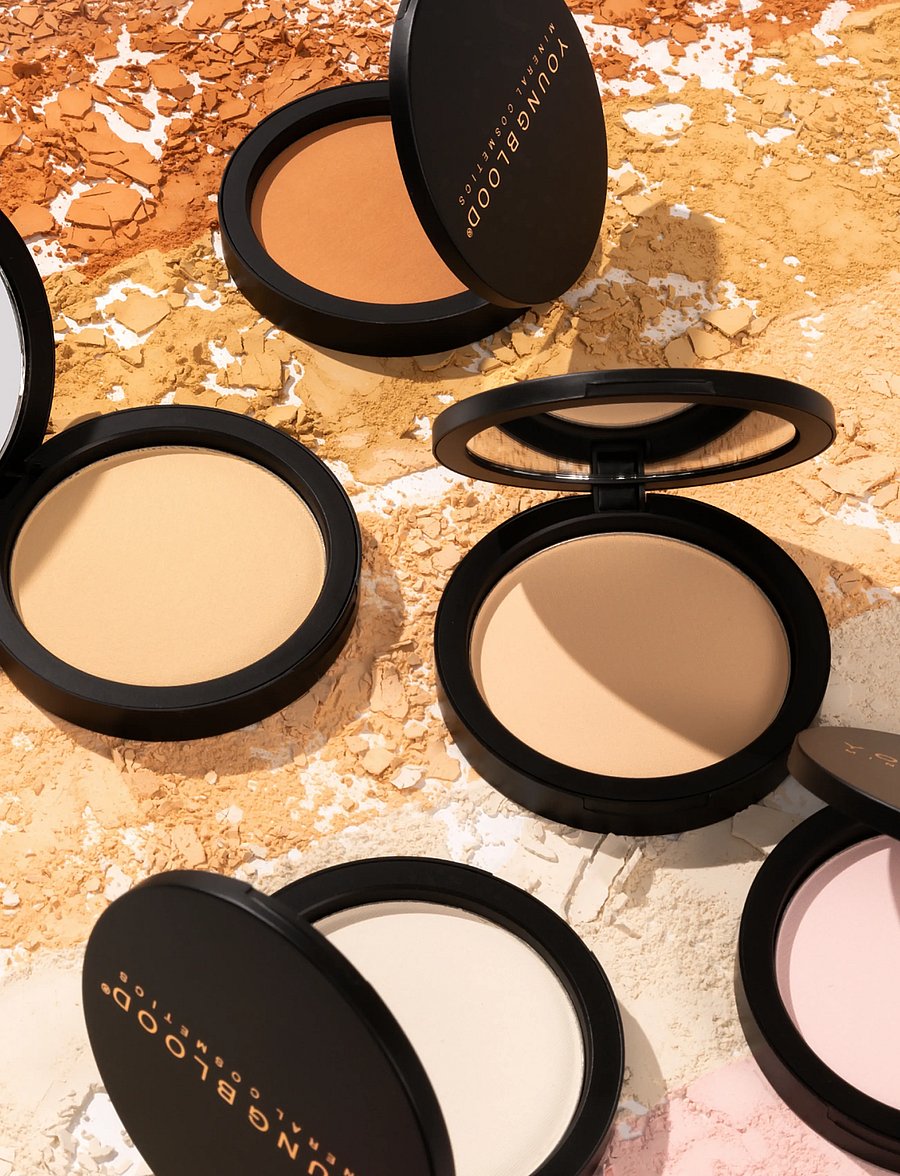 Youngblood Mineral Cosmetics - YB Pressed Mineral Rice Setting Powder - bliv klar til date night - medium - 4