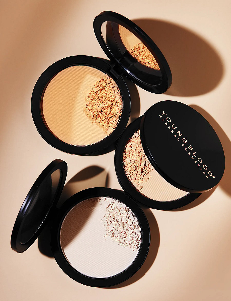 Youngblood Mineral Cosmetics - YB Pressed Mineral Rice Setting Powder - bliv klar til date night - pink/brightening - 4