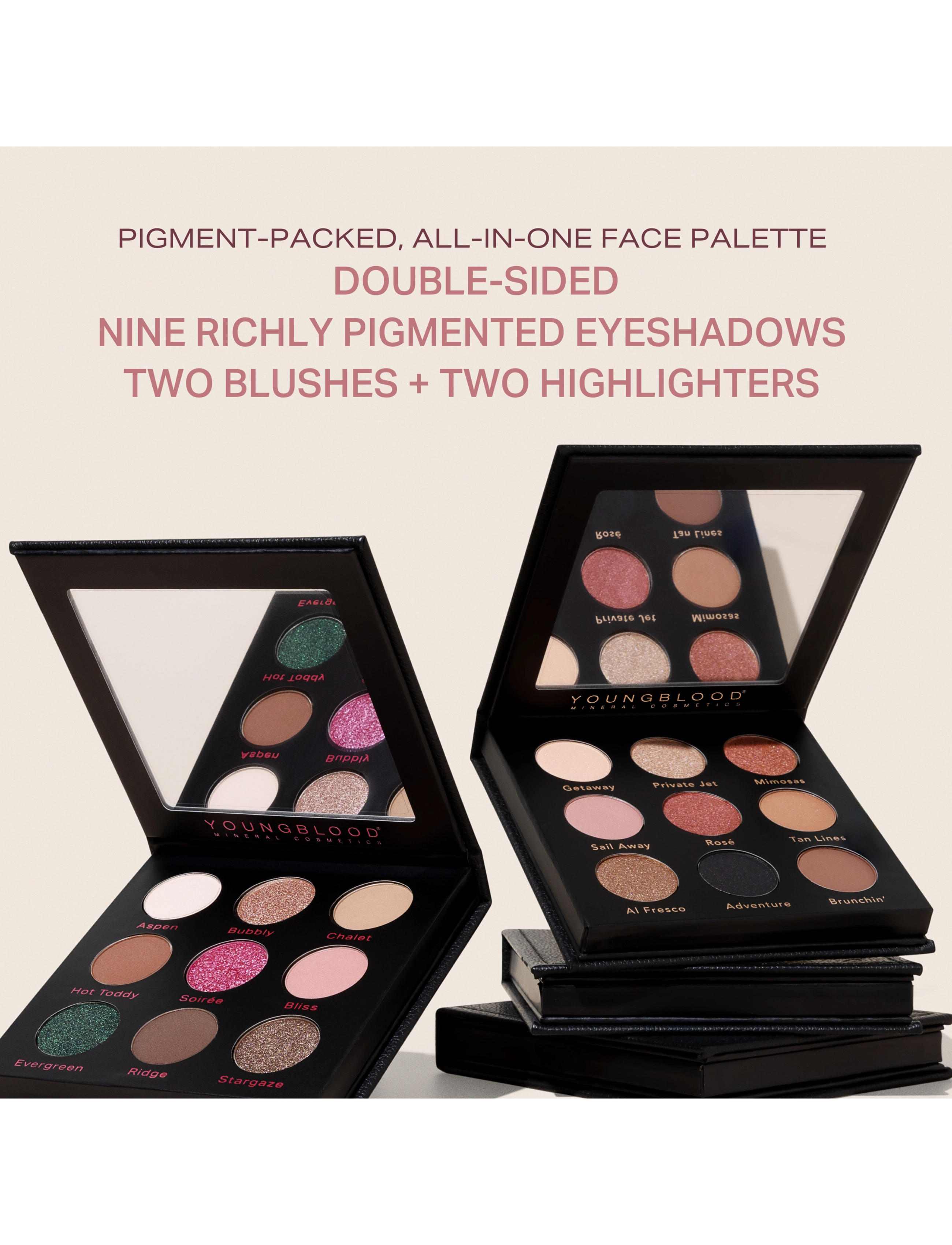 Youngblood Mineral Cosmetics - YB Weekender Palette  II - Ögon & bryn  - the weekender palette - 4