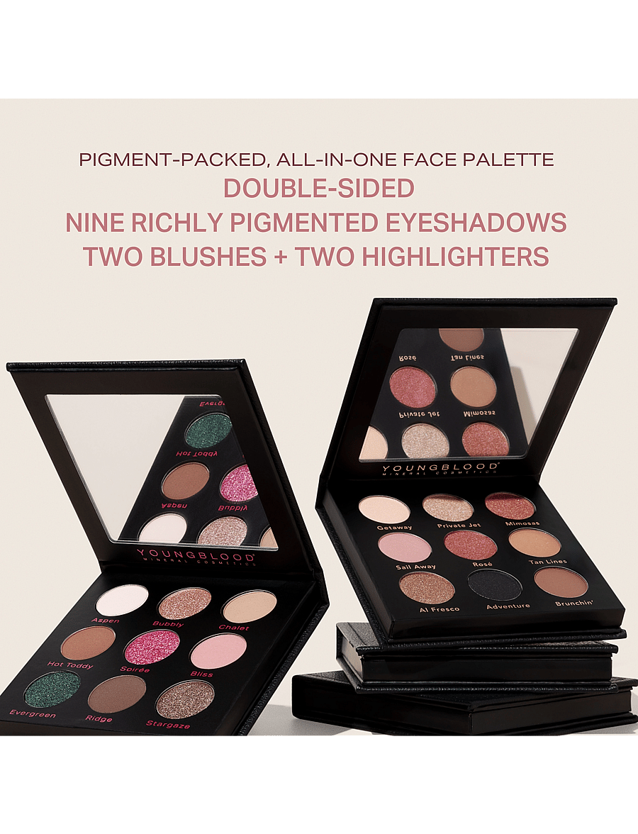 Youngblood Mineral Cosmetics - YB Weekender Palette II - Øjne & bryn - the weekender palette - 4