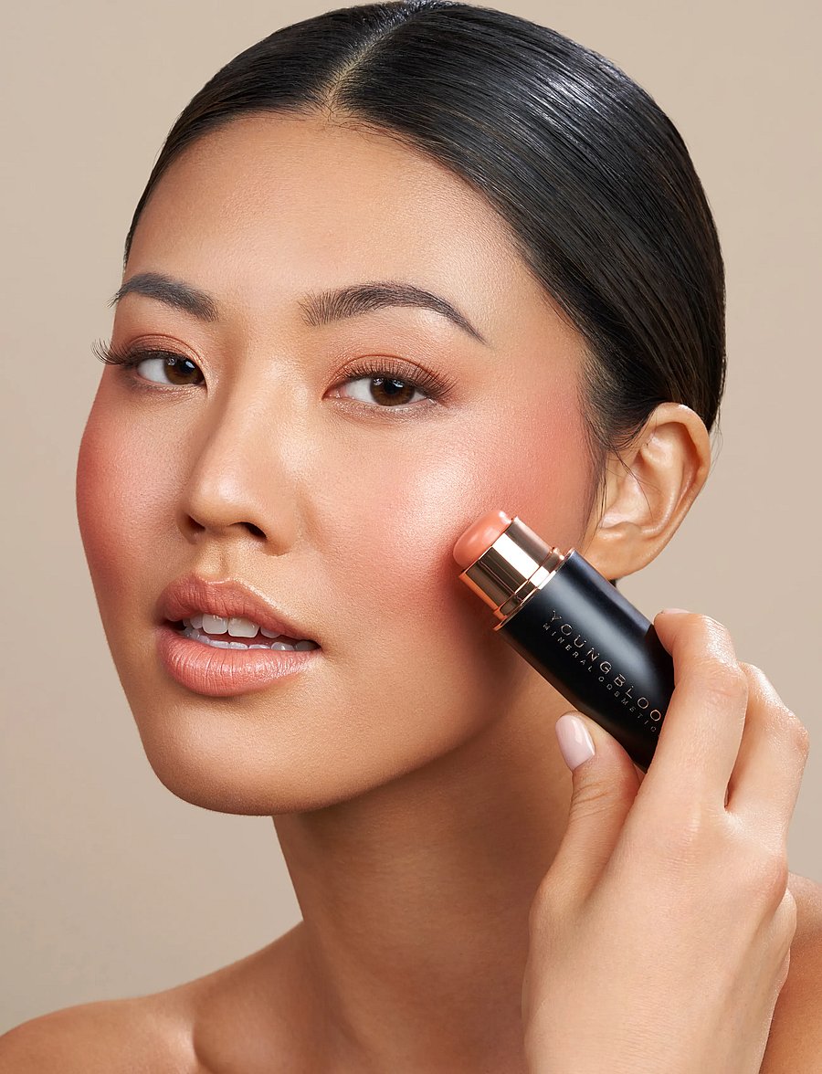 Youngblood Mineral Cosmetics - YB VividLuxe Creme Blush - bliv klar til date night - bellini - 0