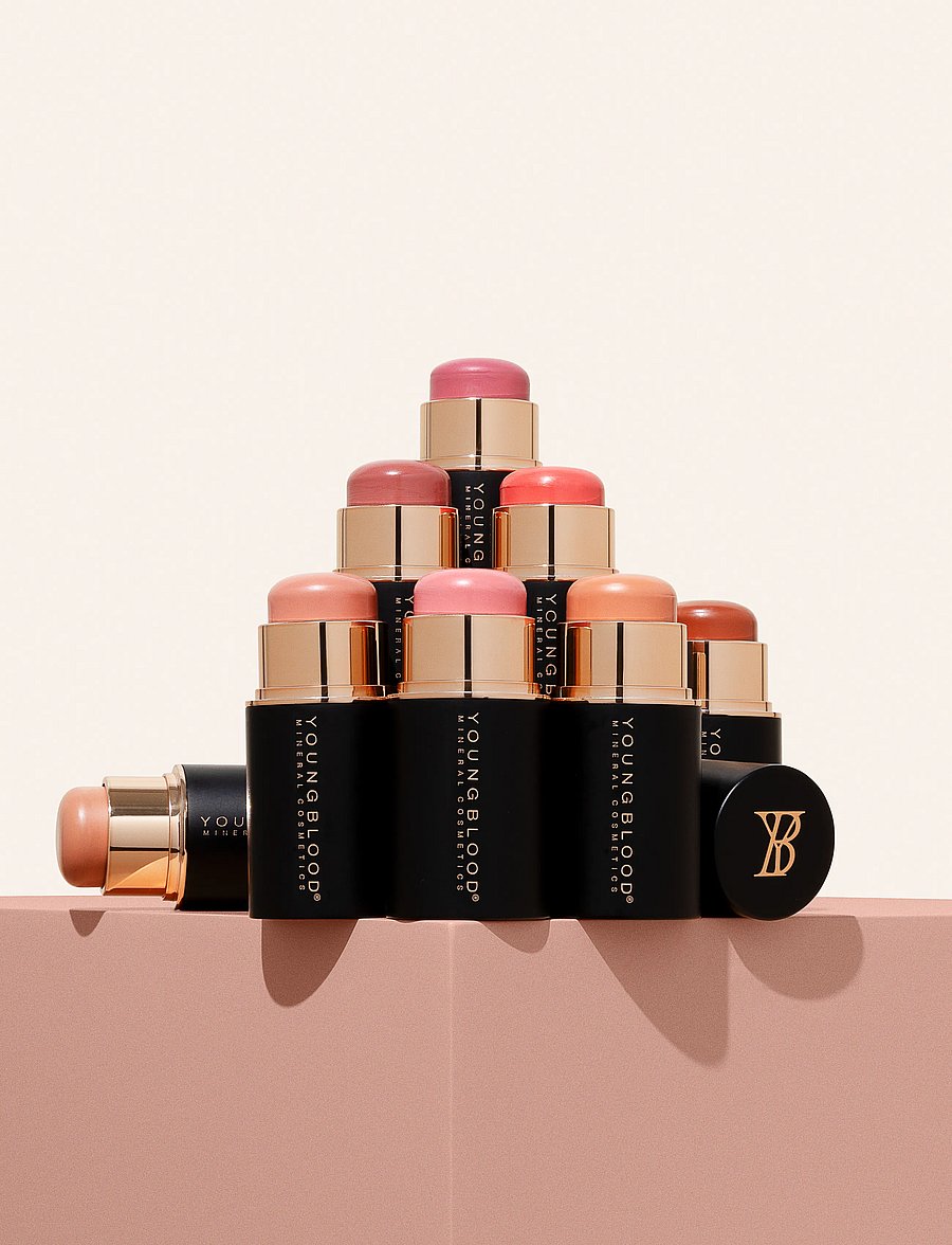 Youngblood Mineral Cosmetics - YB Mini VividLuxe Crème Blush Stick - bliv klar til date night - pink prosecco - 0