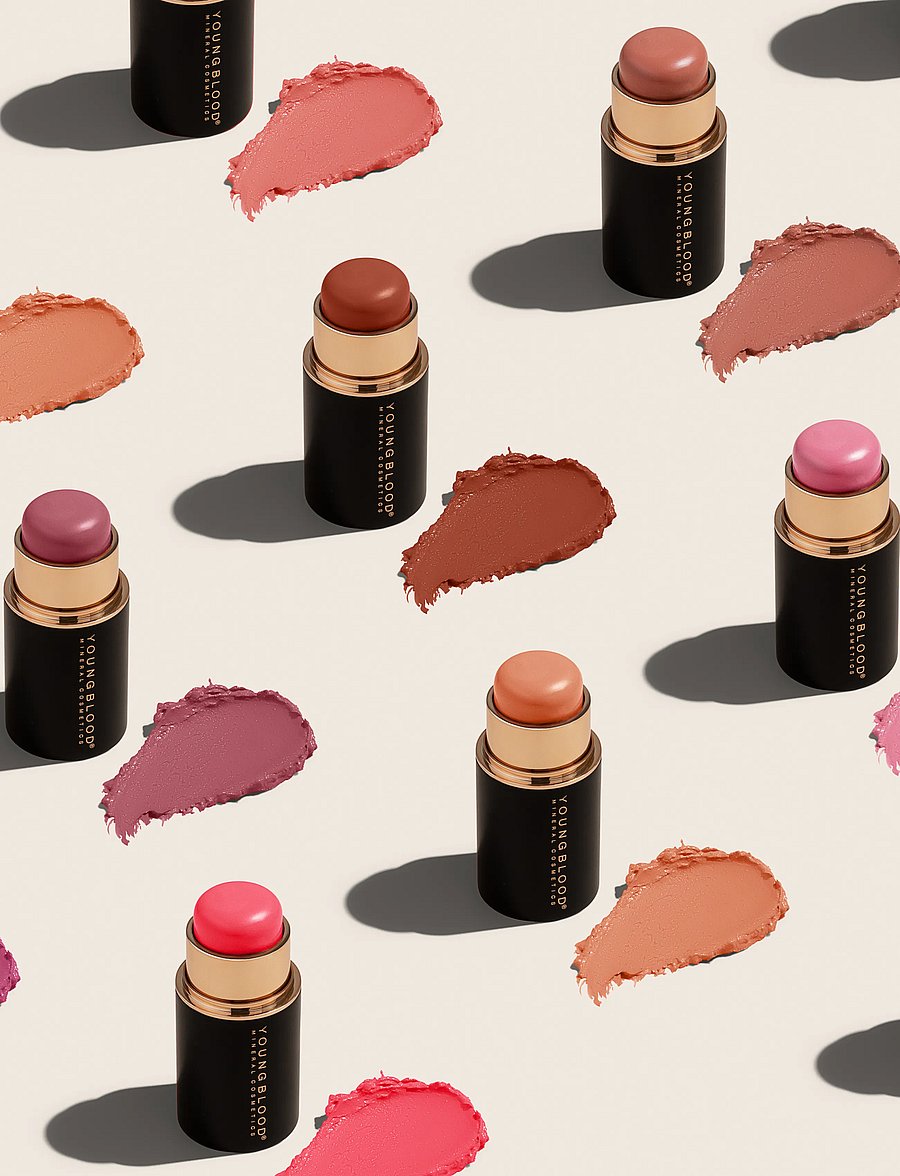 Youngblood Mineral Cosmetics - YB Mini VividLuxe Crème Blush Stick - bliv klar til date night - mulberry - 2