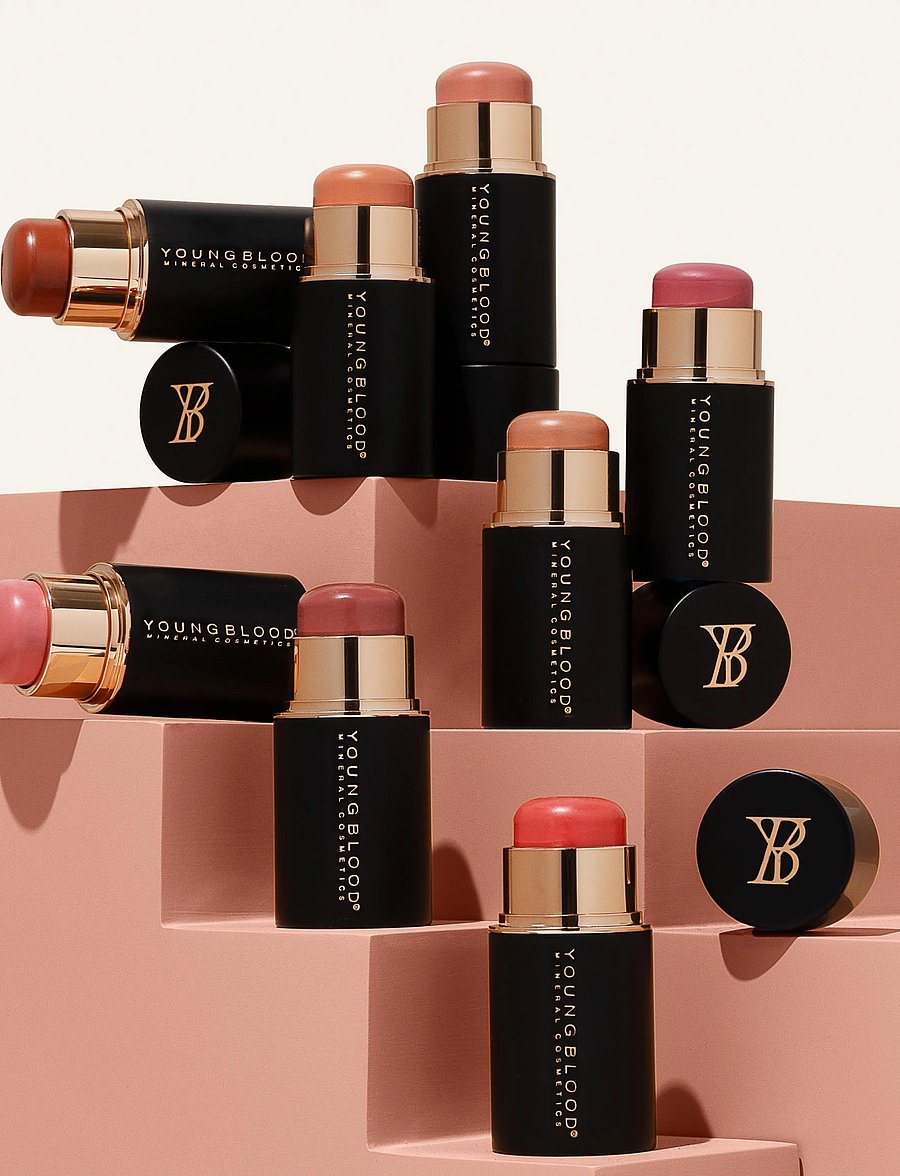 Youngblood Mineral Cosmetics - YB Mini VividLuxe Crème Blush Stick - bliv klar til date night - bellini - 0