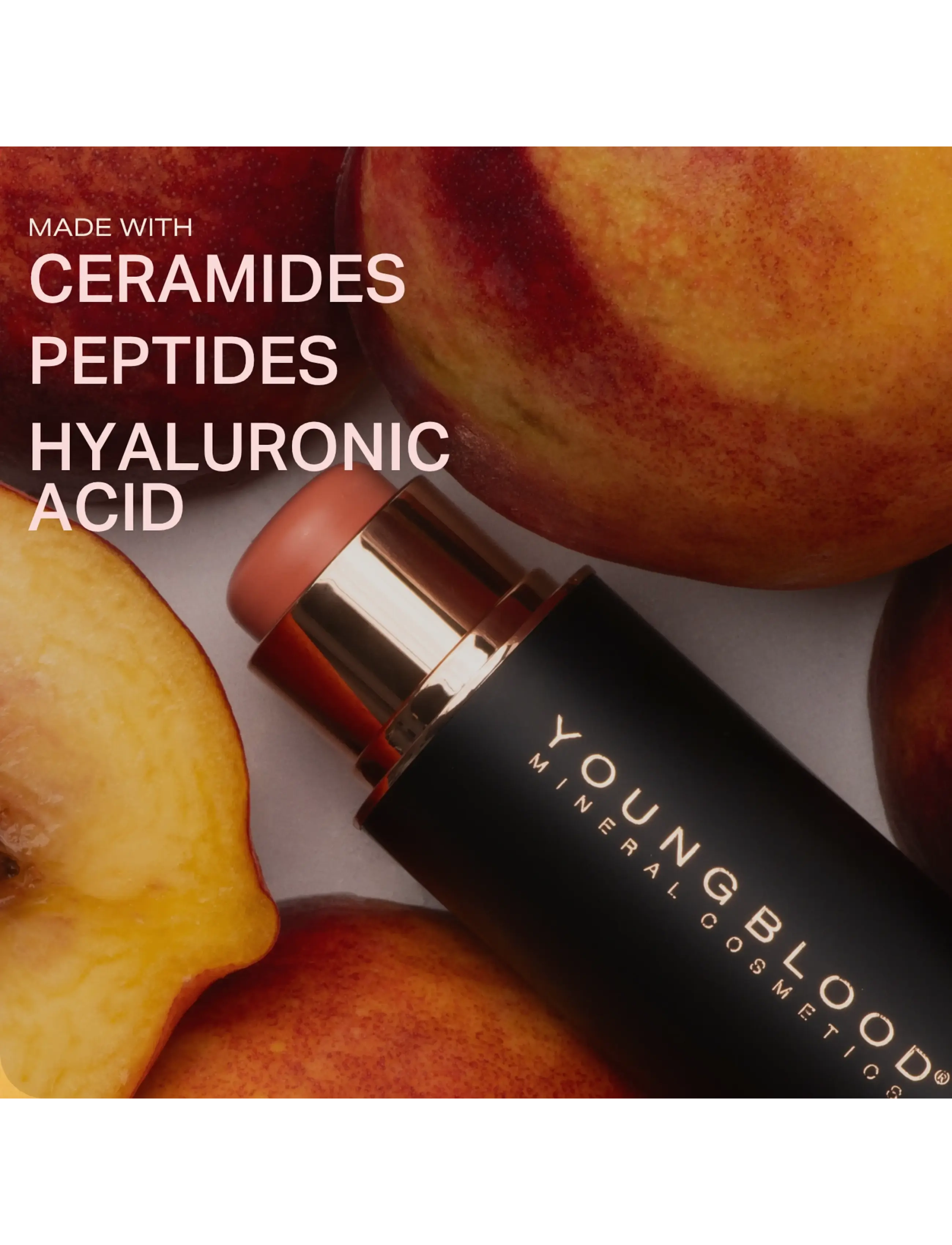 Youngblood Mineral Cosmetics - YB Mini VividLuxe Crème Blush Stick - bellini - 5