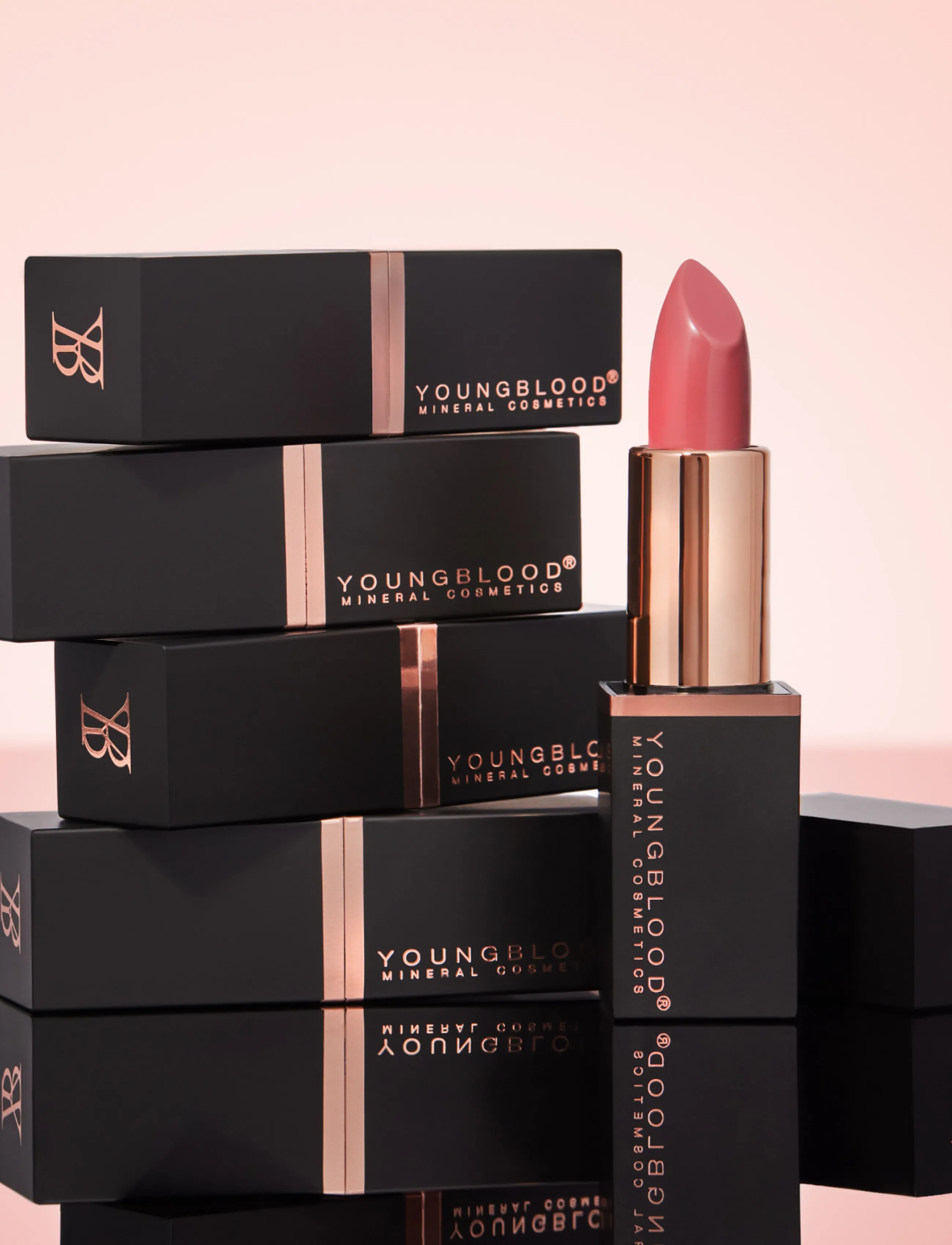 Youngblood Mineral Cosmetics - YB Mineral Creme Lipstick - Barely Nude - smink - barely nude - 3