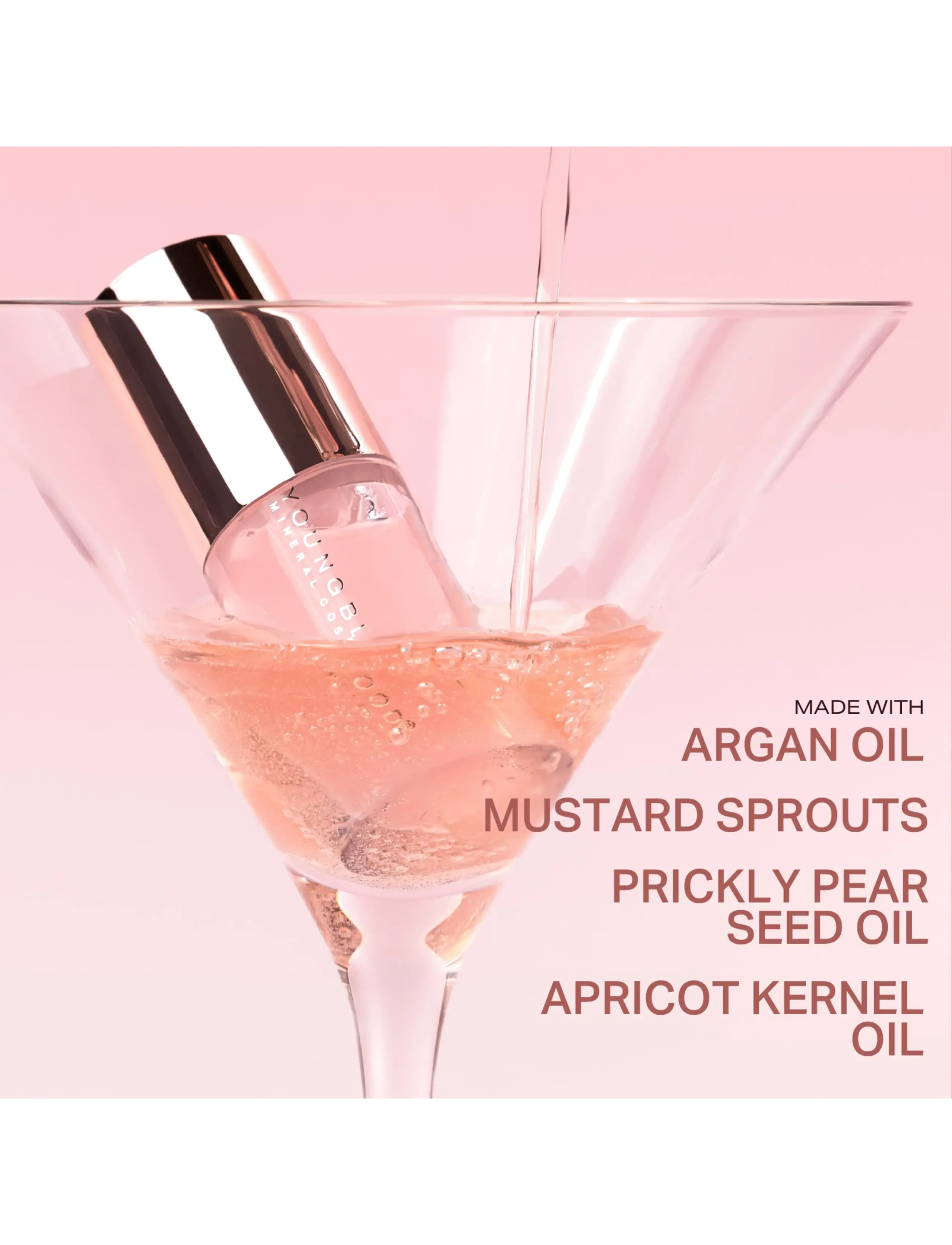 Youngblood Mineral Cosmetics - YB EverGlow™ Peptide Plumping Lip Oil - redo för date night - cosmo - 1