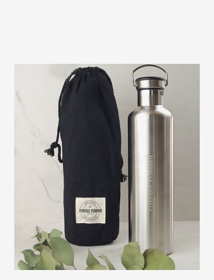 Yummii Yummii - Thermo Bottle (1000 ml) - Black bamboo lid - no colour - 1