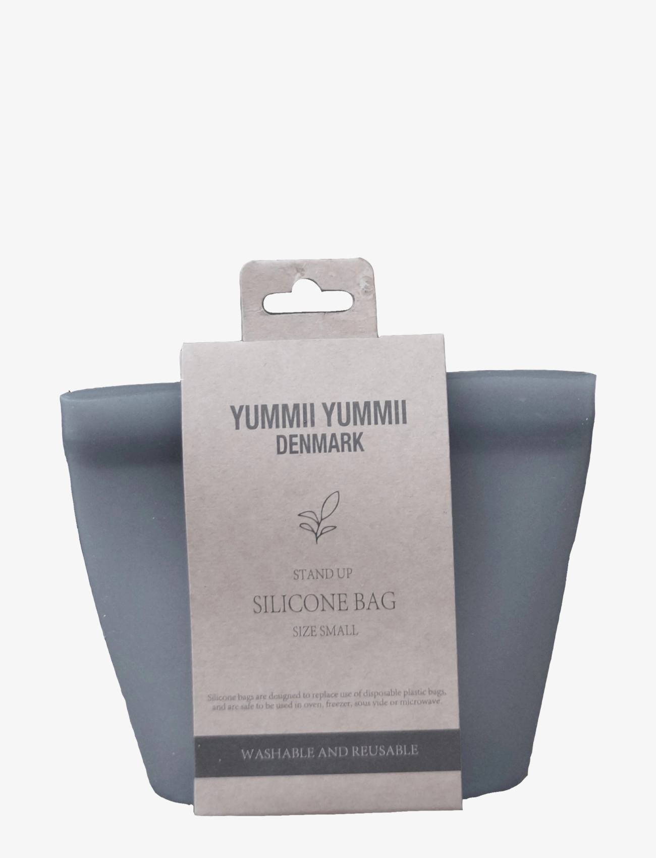 Yummii Yummii - Stand up silicone bag - stone - small - dark grey - 0