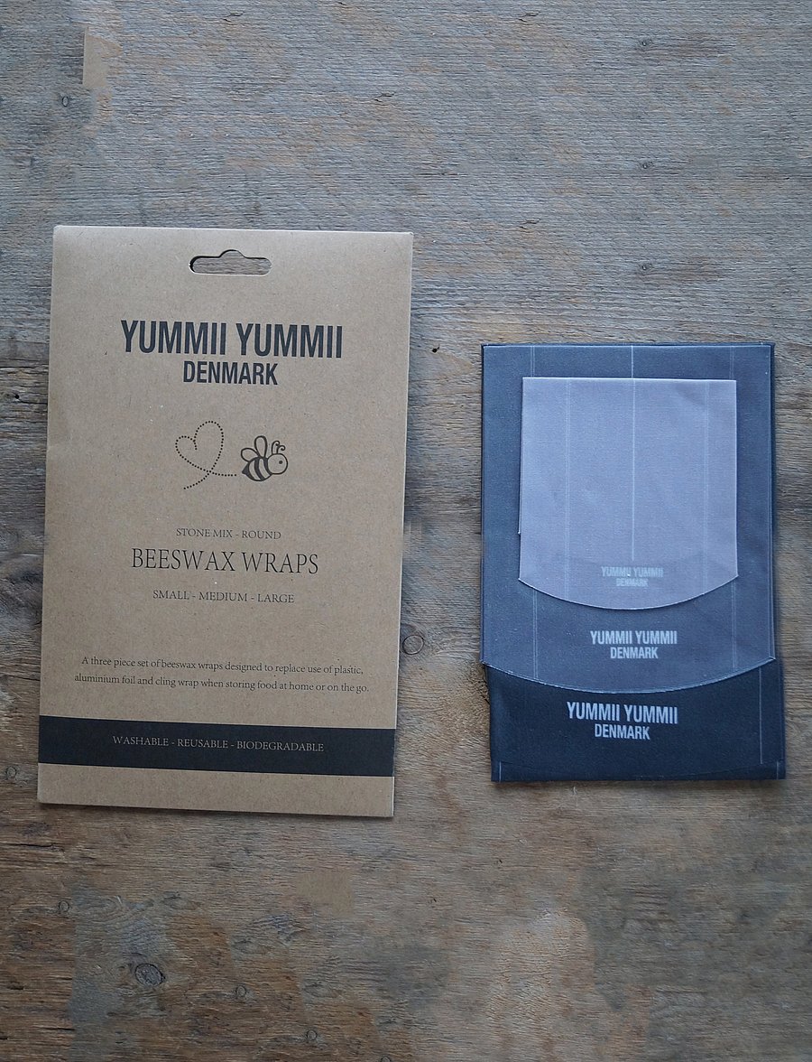 Yummii Yummii - Beeswax wrap - grey - 1