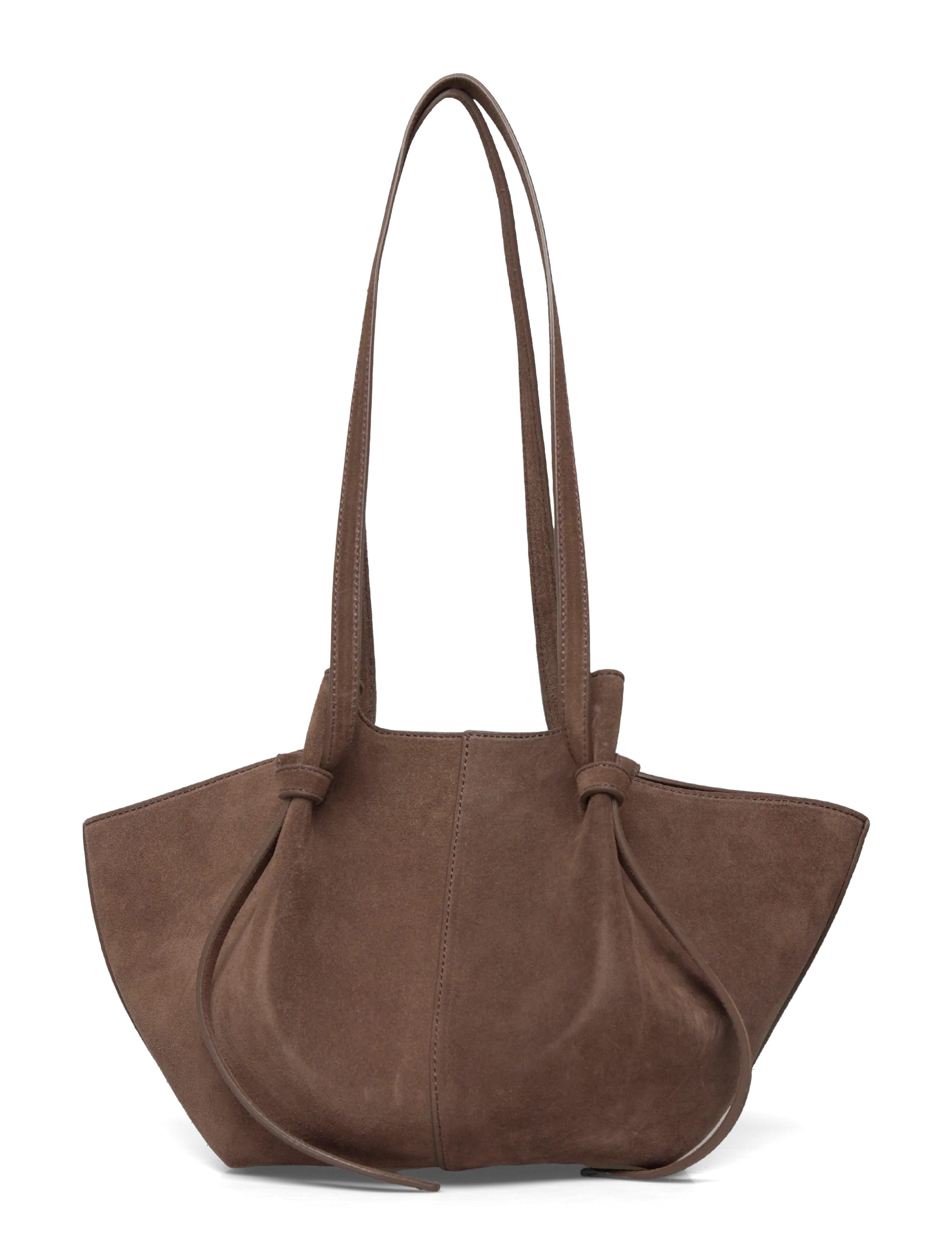 Yuzefi Mochi Suede Bag - Shoulder Bags - BROWN / brown