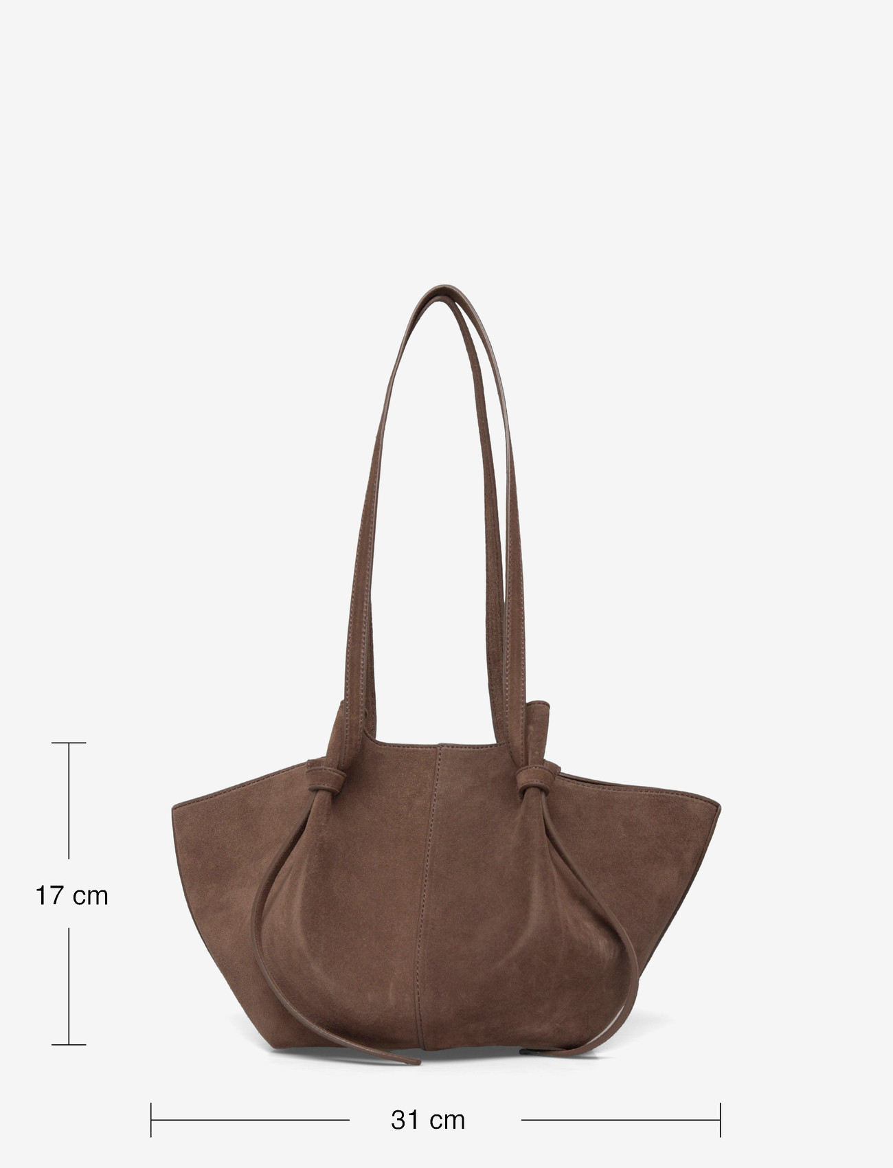 Yuzefi - Mochi Suede Bag - shoppere - brown - 3
