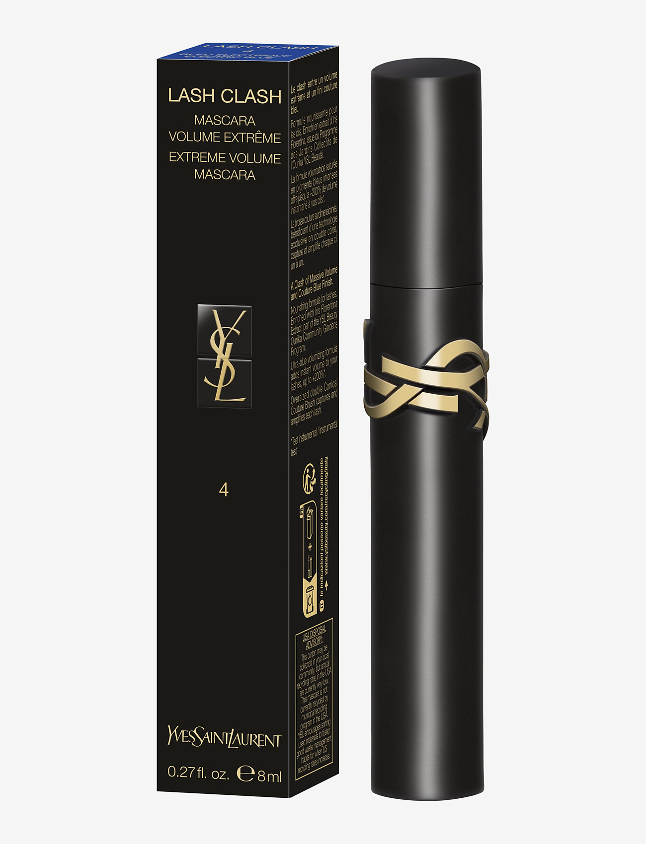 Yves Saint Laurent - Yves Saint Laurent Lash Clash Extreme Volume Mascara Blue - smink - 4 - 1