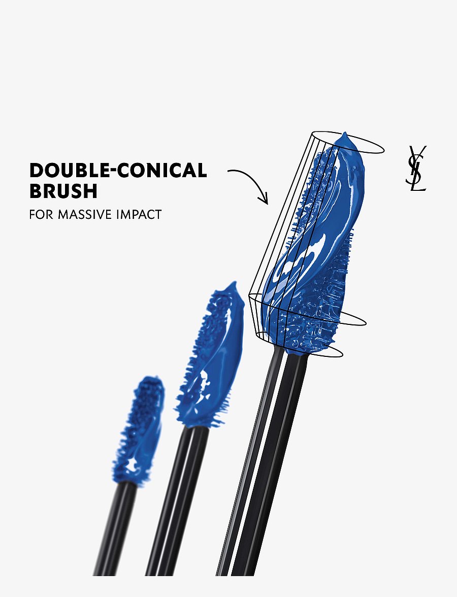 Yves Saint Laurent - Yves Saint Laurent Lash Clash Extreme Volume Mascara Electric Blue - augu og augabrúnir - 4 - 2