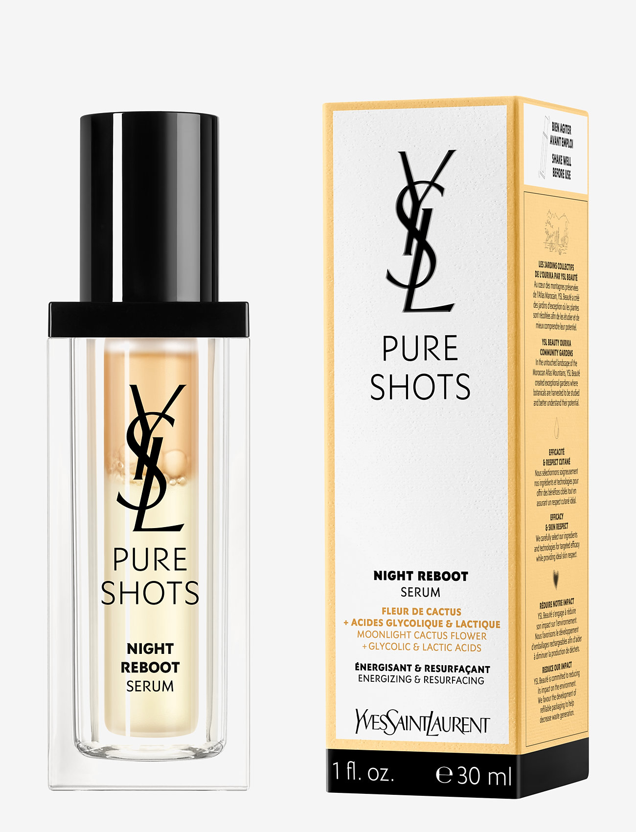 Yves Saint Laurent - Yves Saint Laurent Pure Shots Night Reboot Serum 30ml - serum - clear - 1