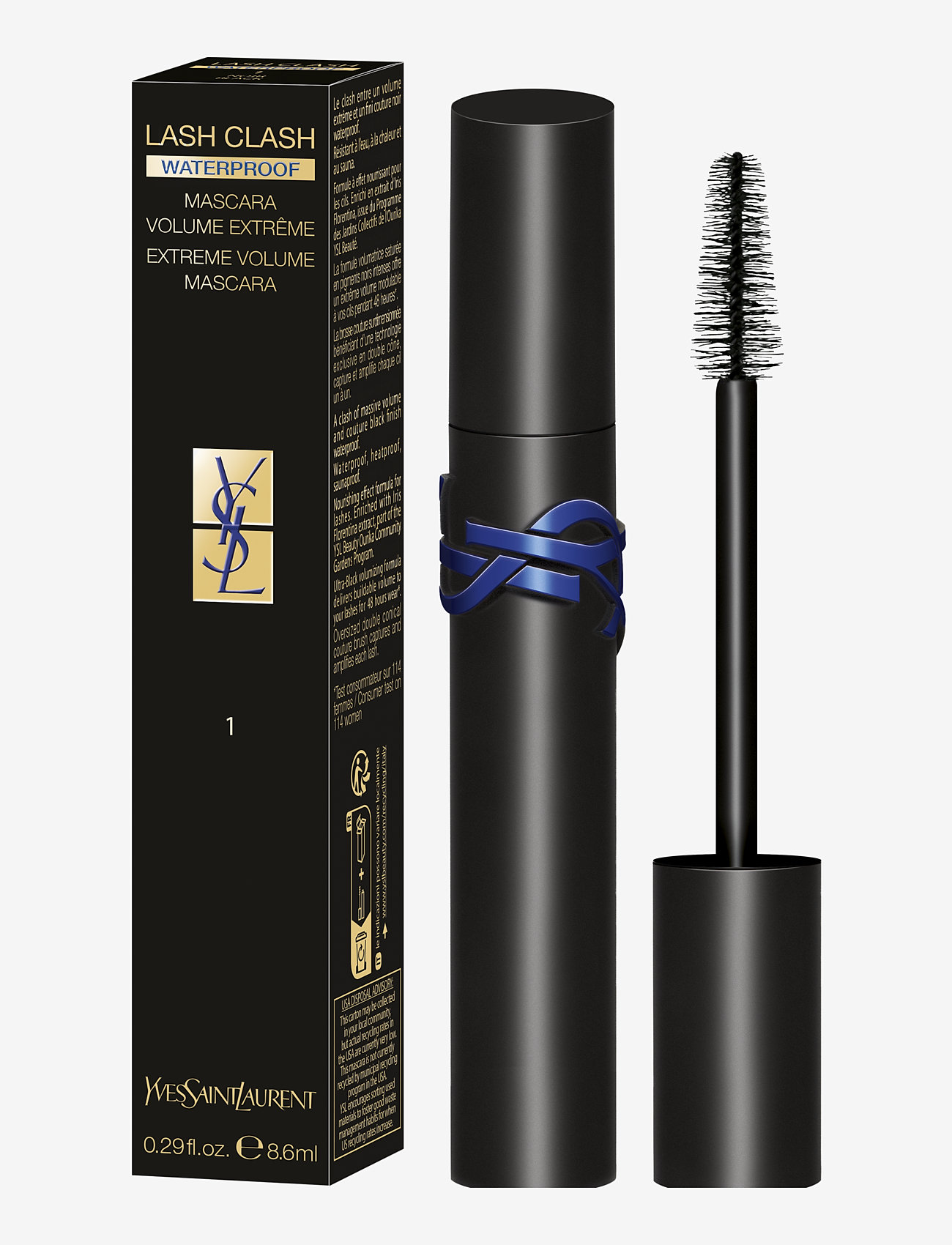 Yves Saint Laurent - YVES SAINT LAURENT LASH CLASH WATERPROOF EXTREME VOLUME MASCARA - smink - clear - 1