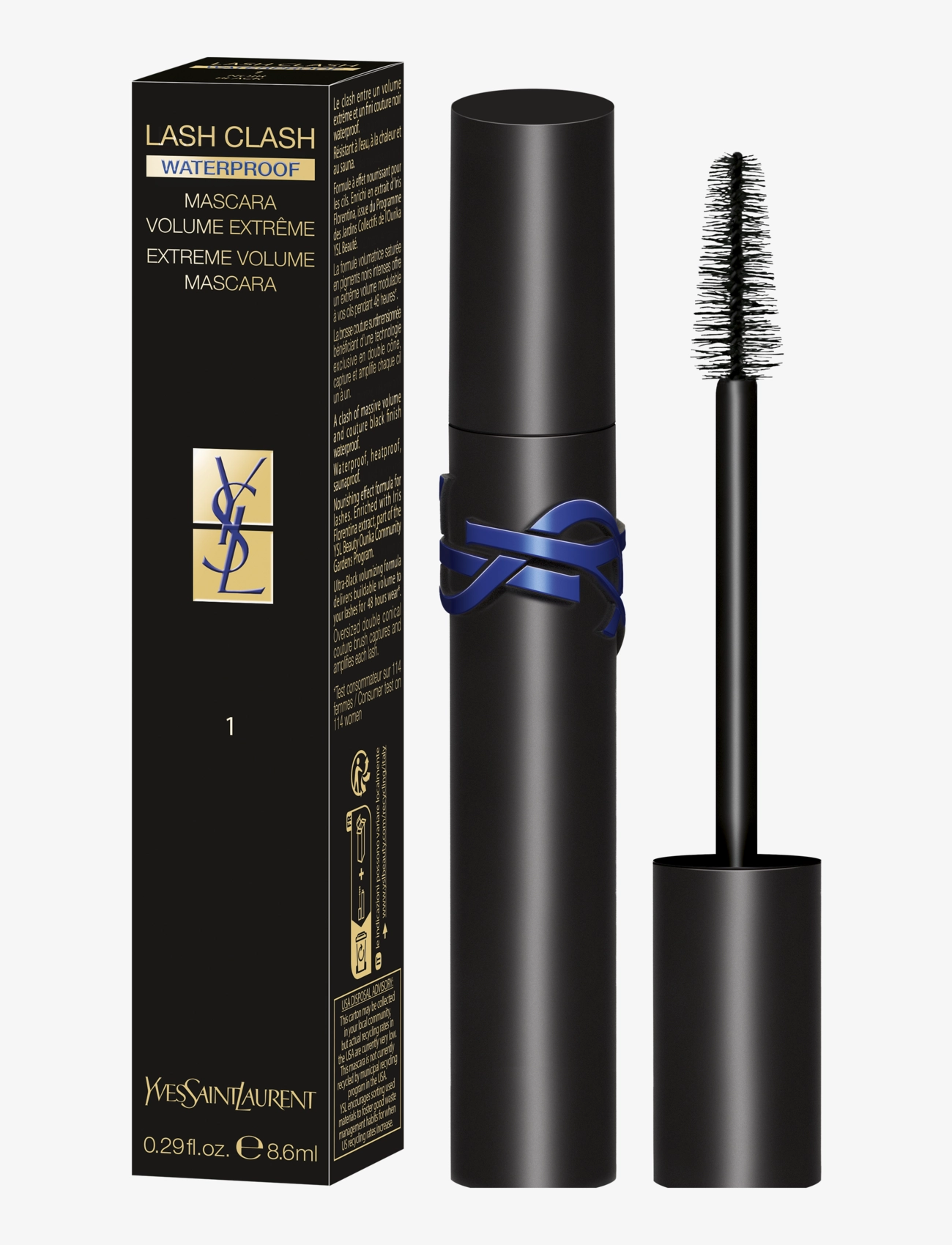Yves Saint Laurent - YVES SAINT LAURENT LASH CLASH WATERPROOF EXTREME VOLUME MASCARA - Ögon & bryn  - clear - 1