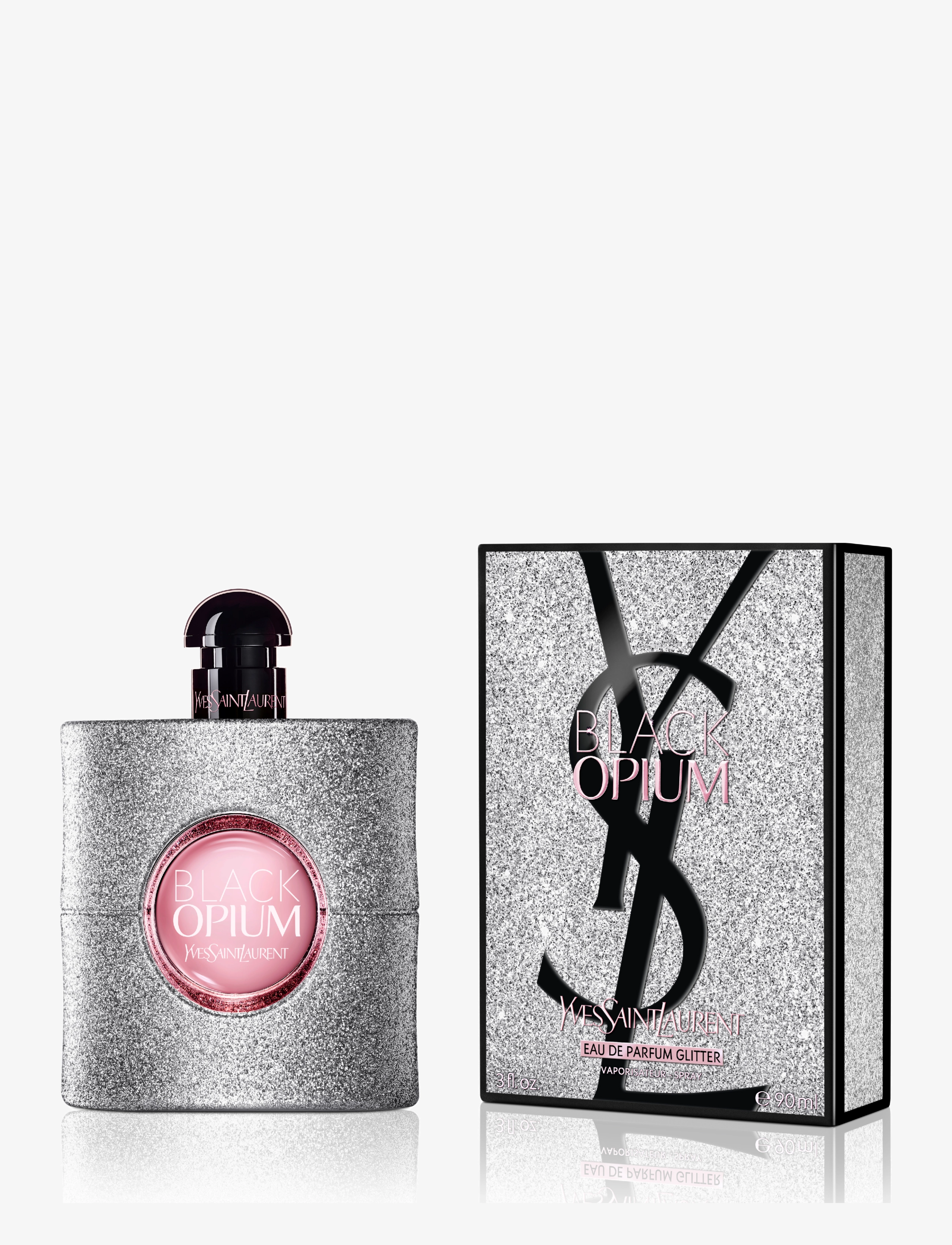 Yves Saint Laurent - YSL Black Opium GLITTER V90ML FG - för henne - clear - 1