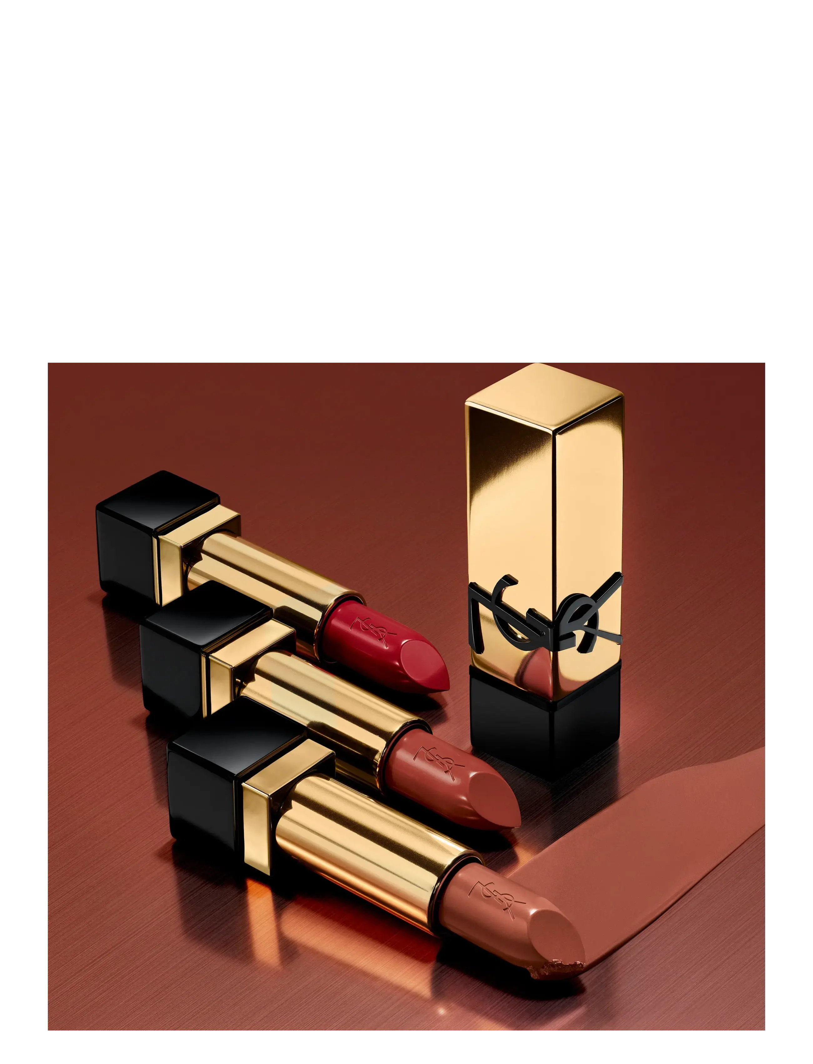 Yves Saint Laurent - Yves Saint Laurent Rouge Pur Couture Pure Color-In-Care Satin Lipstick 08 - smink - bitten brown - 1